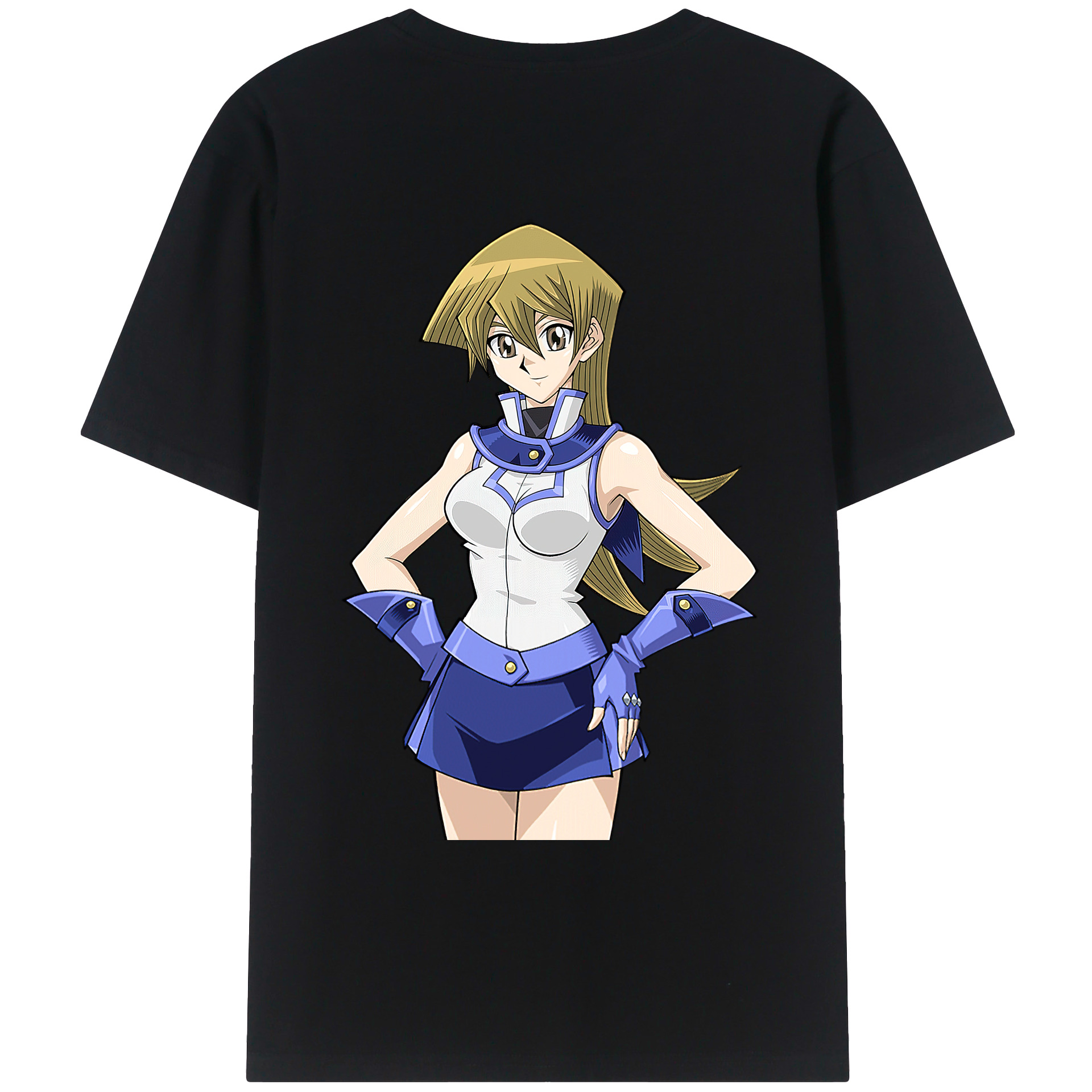 （画像用） 遊☆戯☆王 Yu-Gi-Oh! 綿100％ メンズ半袖Tシャツ（バックプリント） 通気性