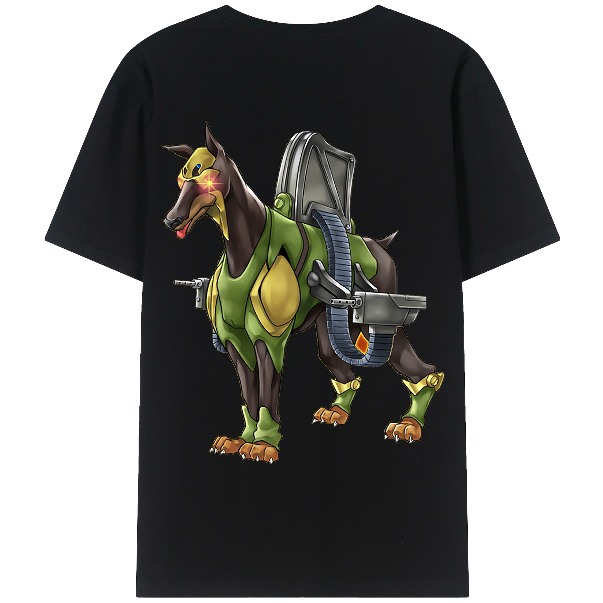 （画像用） 遊☆戯☆王 Yu-Gi-Oh! 綿100％ メンズ半袖Tシャツ（バックプリント） 通気性