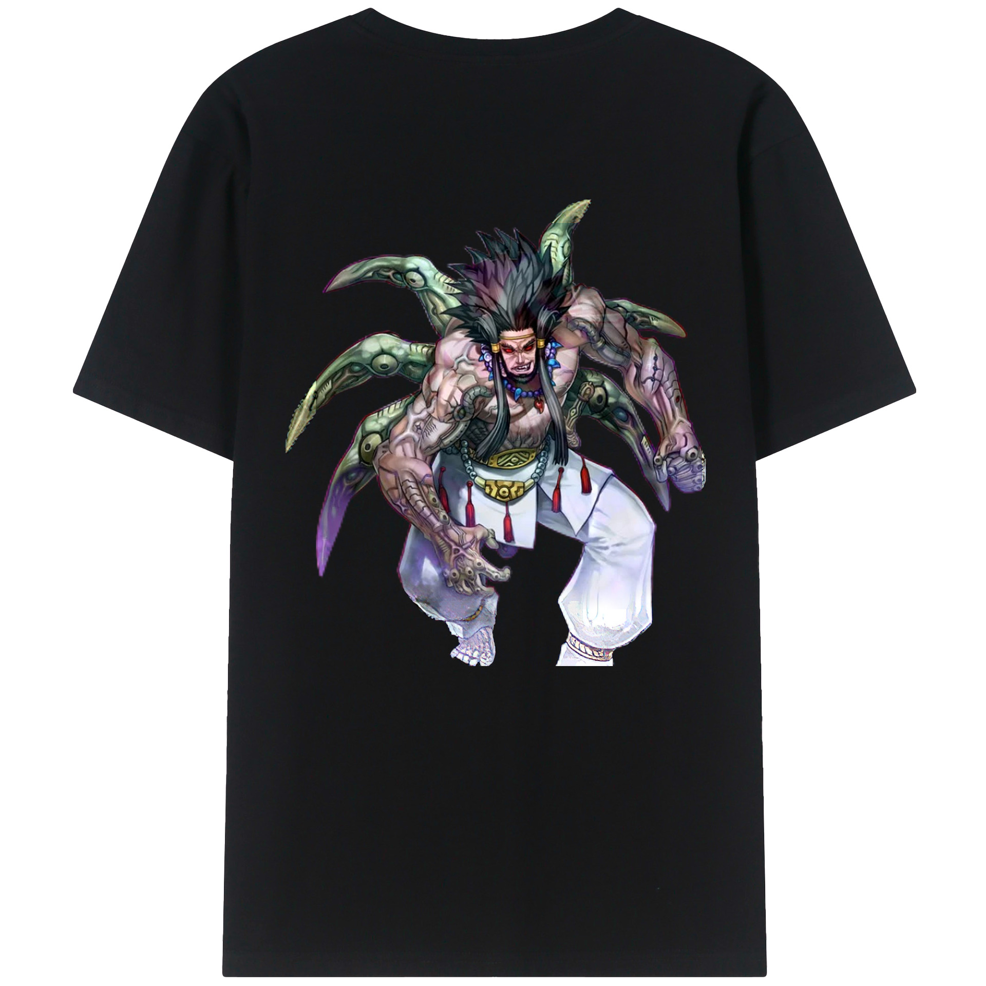 （画像用） 遊☆戯☆王 Yu-Gi-Oh! 綿100％ メンズ半袖Tシャツ（バックプリント） 通気性