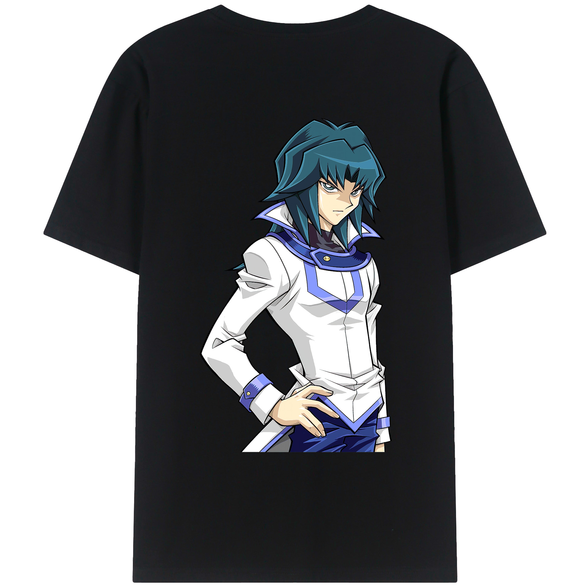 （画像用） 遊☆戯☆王 Yu-Gi-Oh! 綿100％ メンズ半袖Tシャツ（バックプリント） 通気性