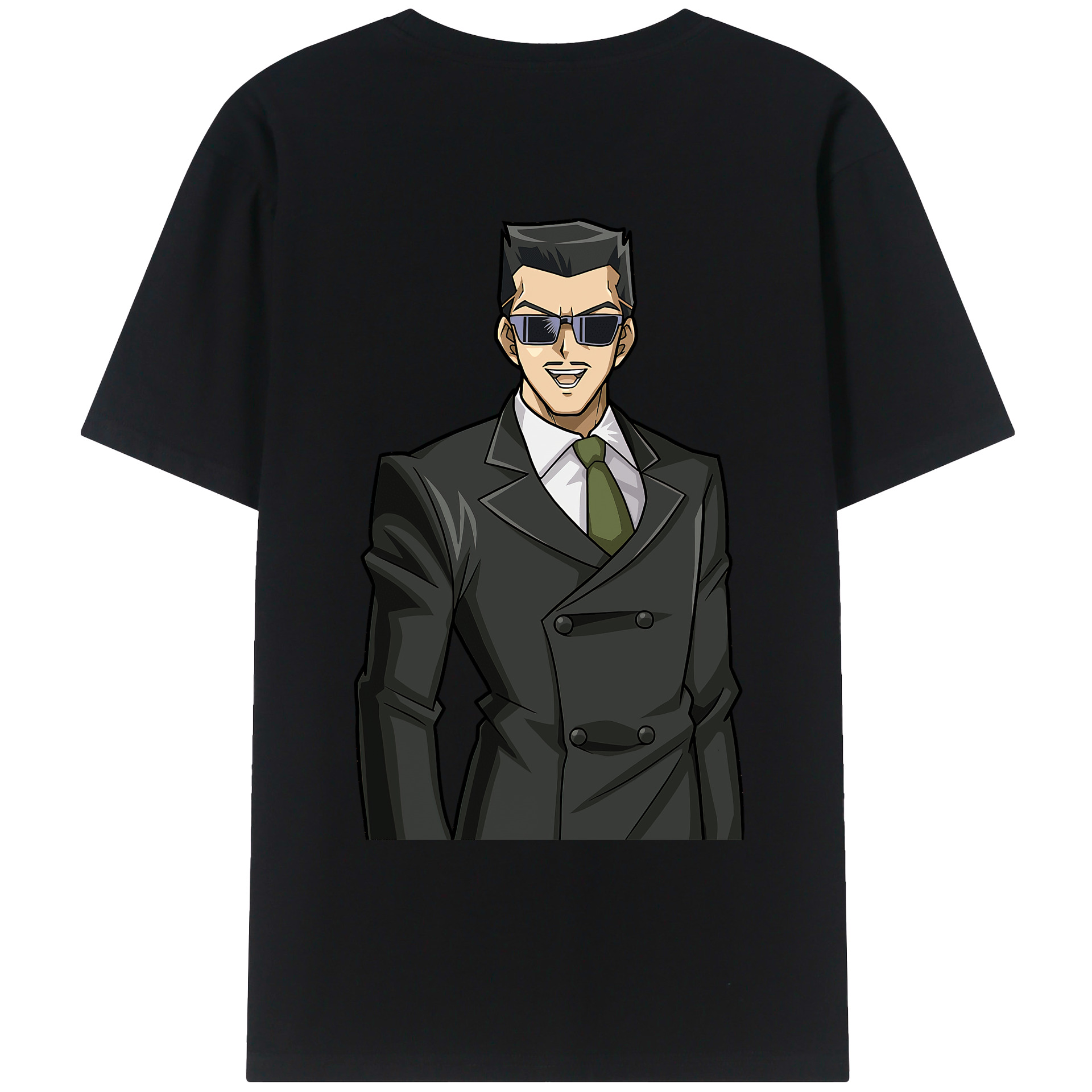 （画像用） 遊☆戯☆王 Yu-Gi-Oh! 綿100％ メンズ半袖Tシャツ（バックプリント） 通気性