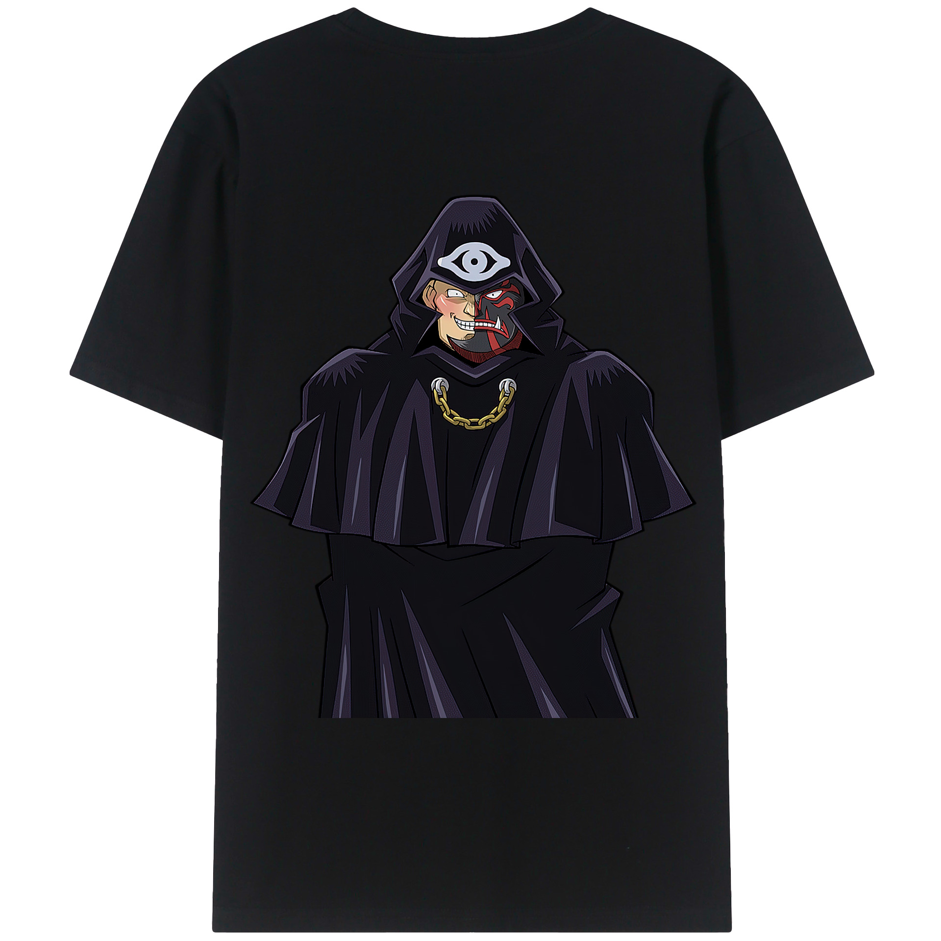 （画像用） 遊☆戯☆王 Yu-Gi-Oh! 綿100％ メンズ半袖Tシャツ（バックプリント） 通気性