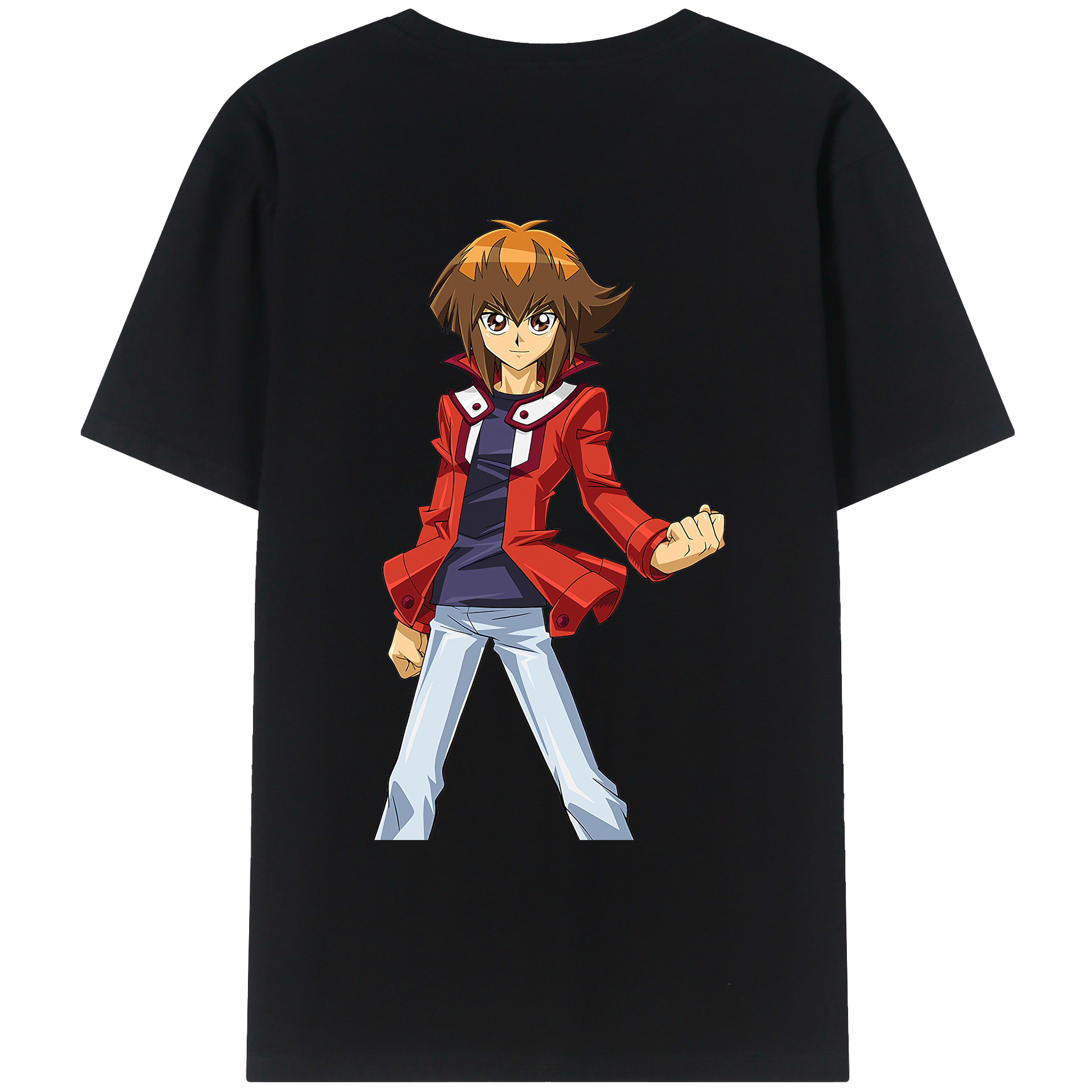 （画像用） 遊☆戯☆王 Yu-Gi-Oh! 綿100％ メンズ半袖Tシャツ（バックプリント） 通気性