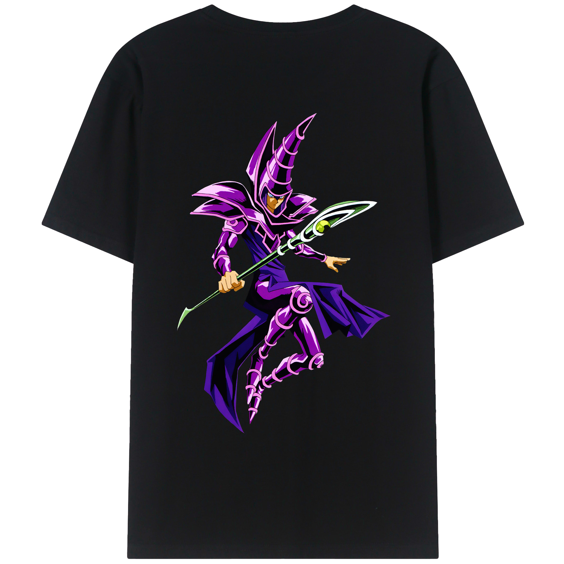（画像用） 遊☆戯☆王 Yu-Gi-Oh! 綿100％ メンズ半袖Tシャツ（バックプリント） 通気性