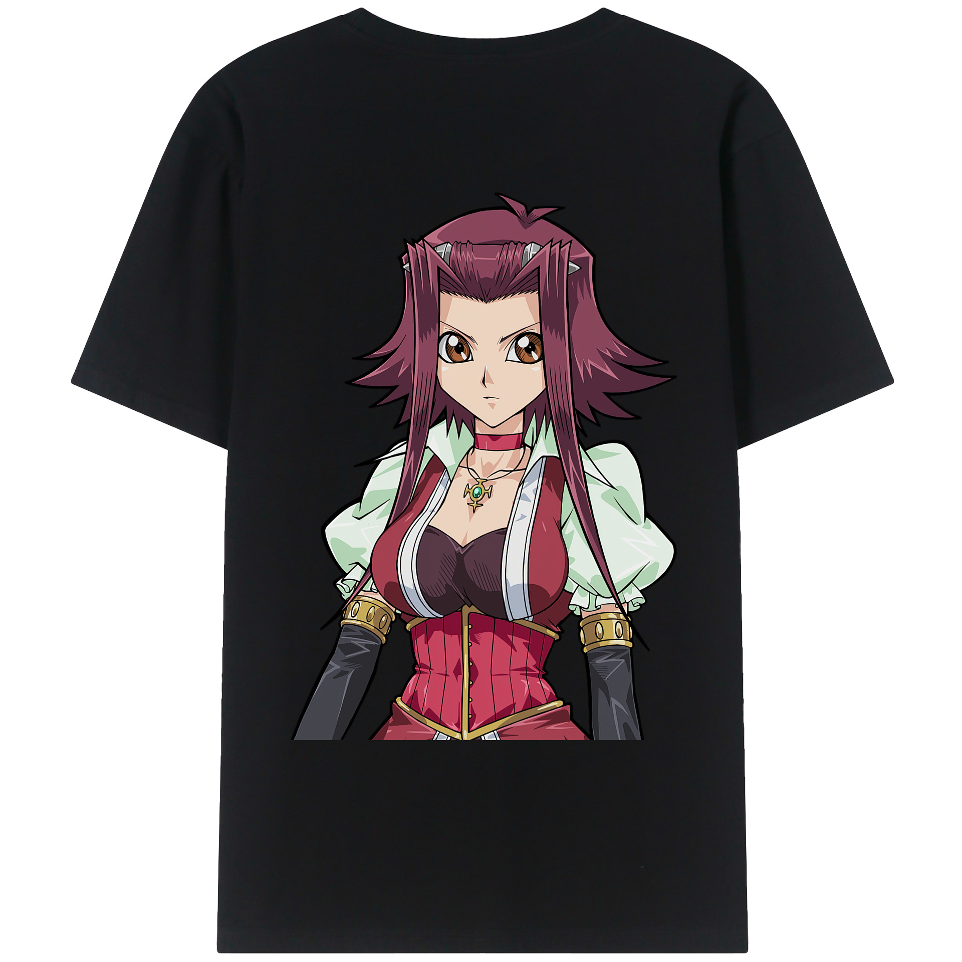 （画像用） 遊☆戯☆王 Yu-Gi-Oh! 綿100％ メンズ半袖Tシャツ（バックプリント） 通気性