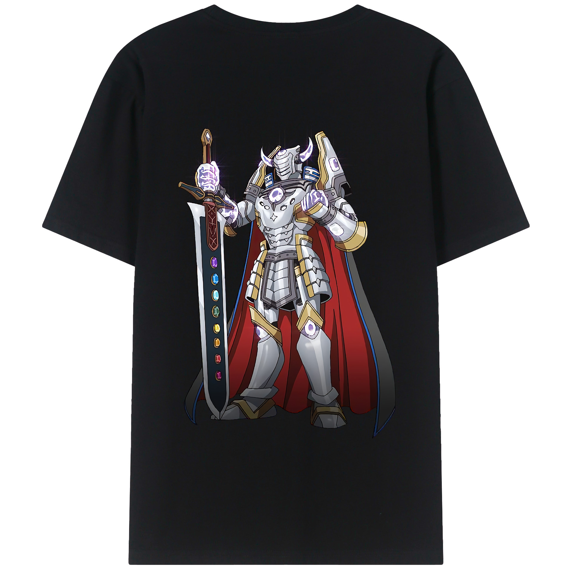 （画像用） 遊☆戯☆王 Yu-Gi-Oh! 綿100％ メンズ半袖Tシャツ（バックプリント） 通気性