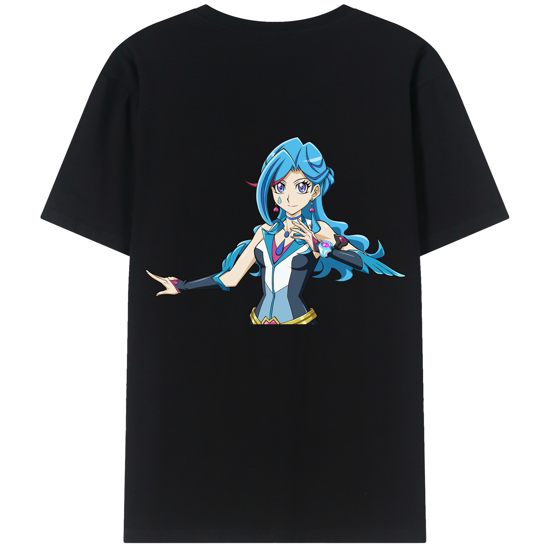 （画像用） 遊☆戯☆王 Yu-Gi-Oh! 綿100％ メンズ半袖Tシャツ（バックプリント） 通気性