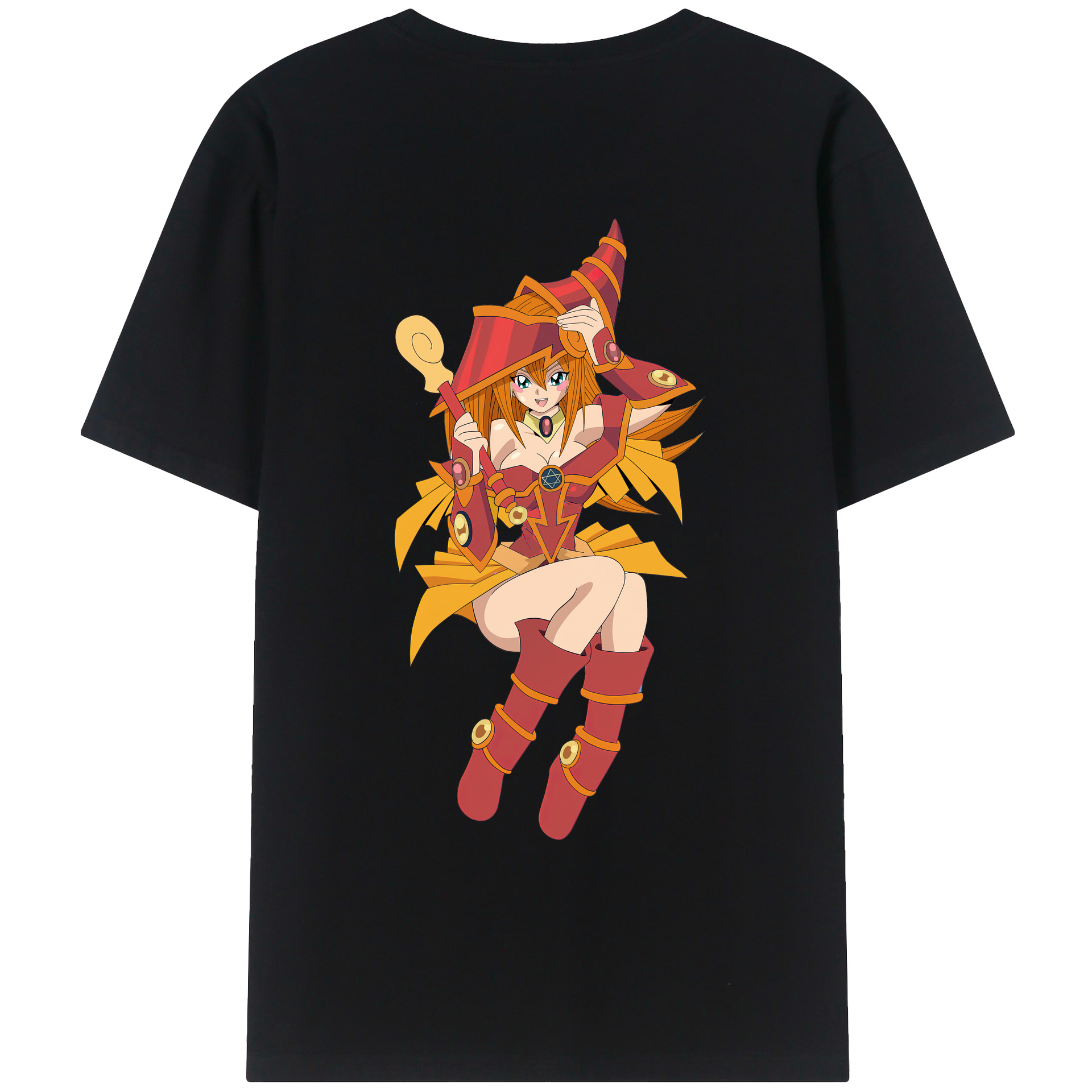 （画像用） 遊☆戯☆王 Yu-Gi-Oh! 綿100％ メンズ半袖Tシャツ（バックプリント） 通気性
