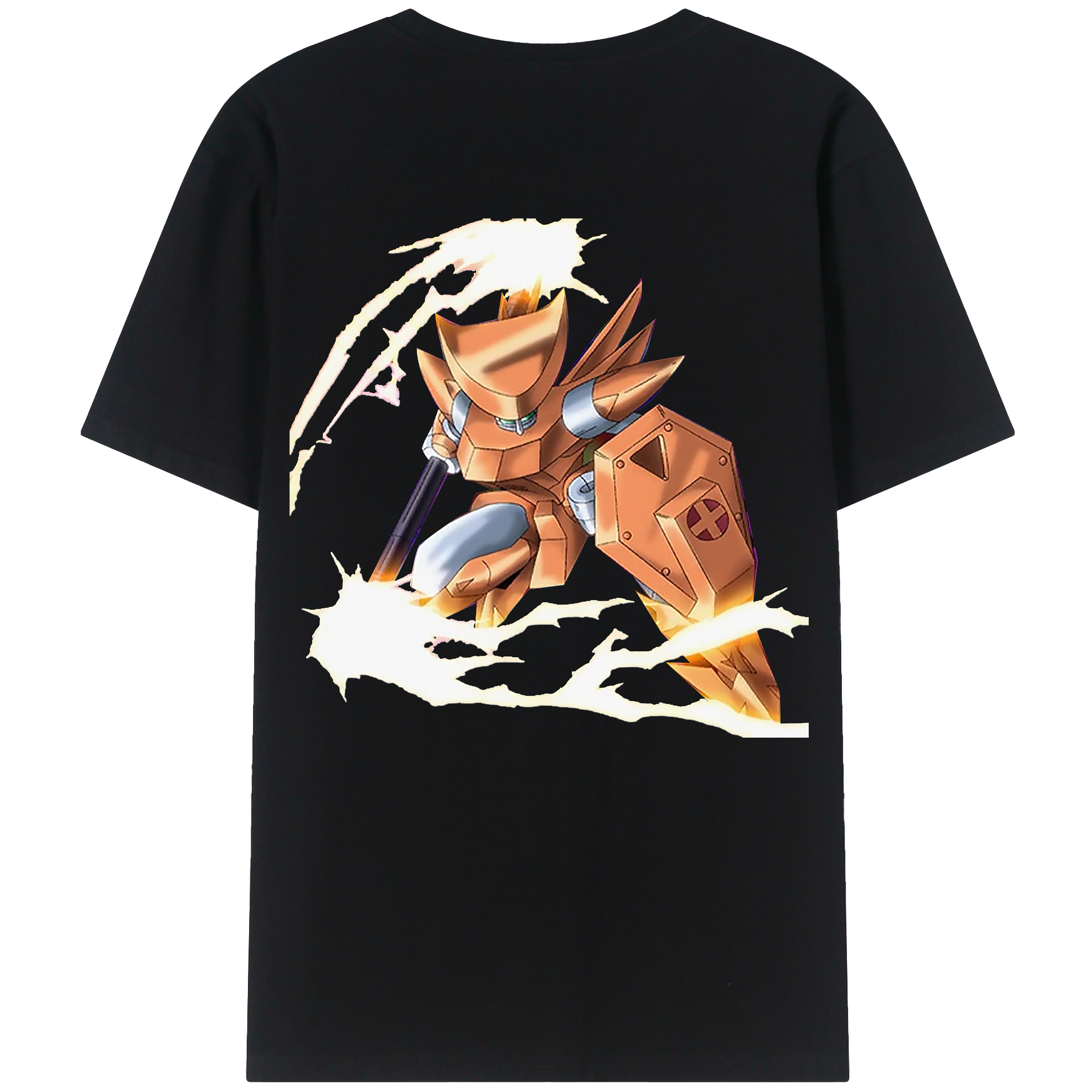 （画像用） 遊☆戯☆王 Yu-Gi-Oh! 綿100％ メンズ半袖Tシャツ（バックプリント） 通気性