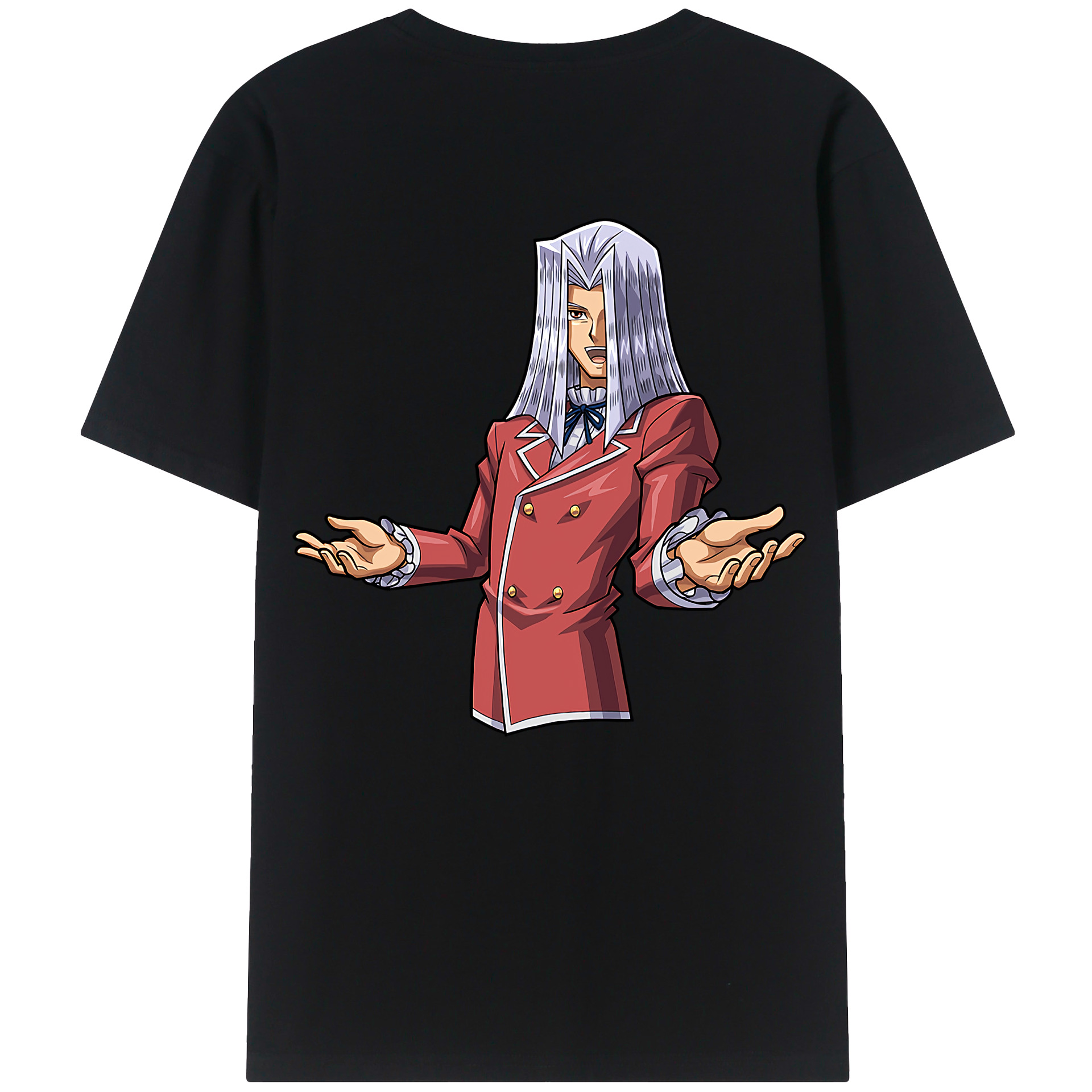 （画像用） 遊☆戯☆王 Yu-Gi-Oh! 綿100％ メンズ半袖Tシャツ（バックプリント） 通気性