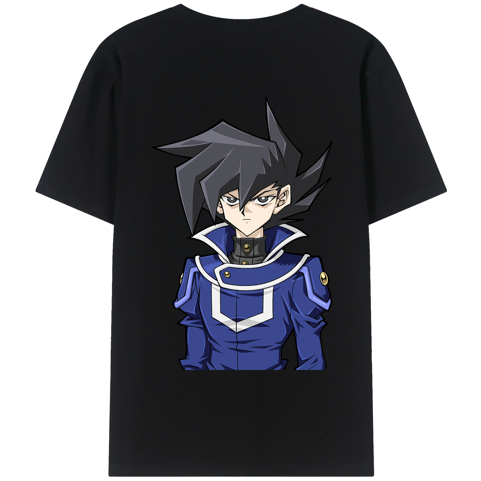 （画像用） 遊☆戯☆王 Yu-Gi-Oh! 綿100％ メンズ半袖Tシャツ（バックプリント） 通気性
