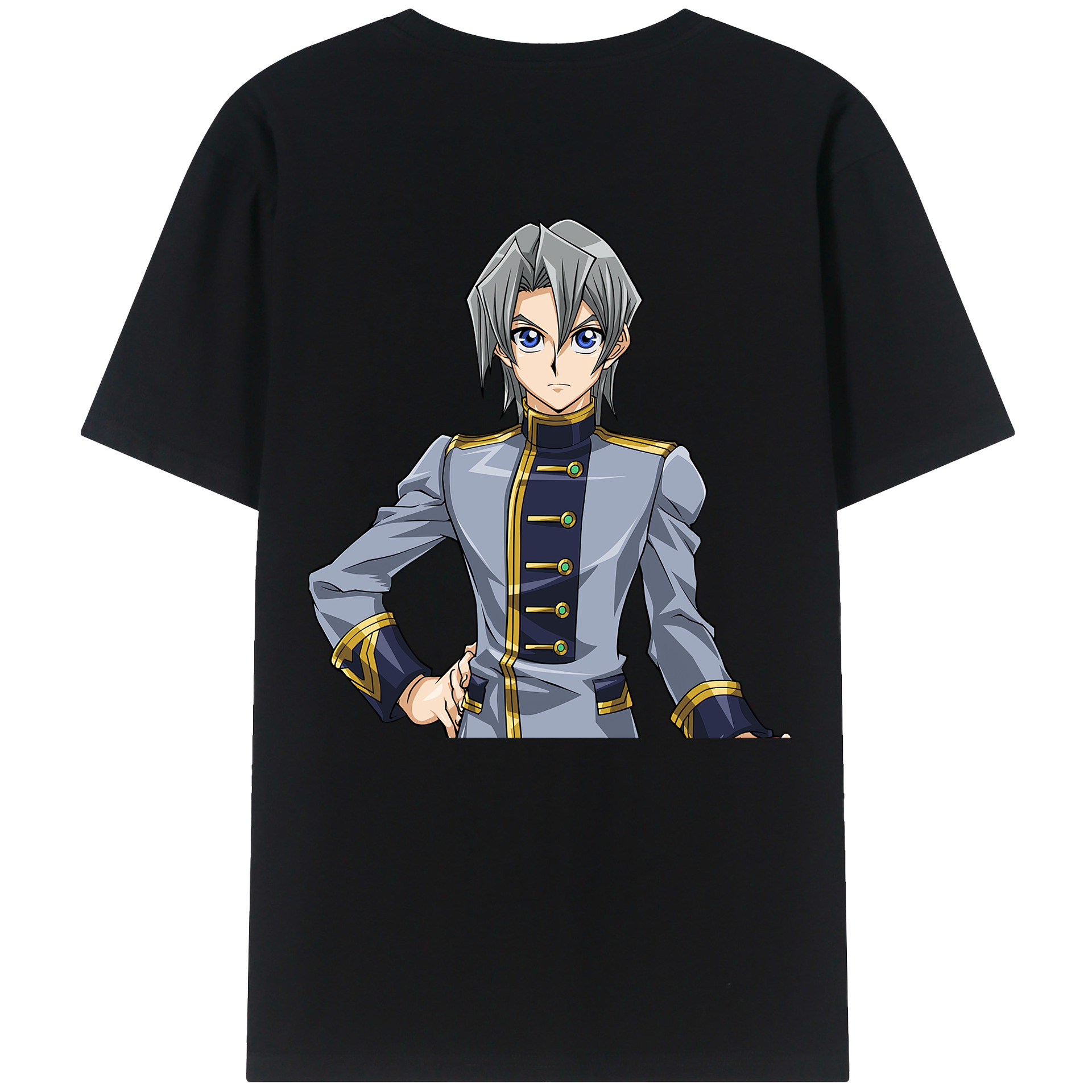 （画像用） 遊☆戯☆王 Yu-Gi-Oh! 綿100％ メンズ半袖Tシャツ（バックプリント） 通気性