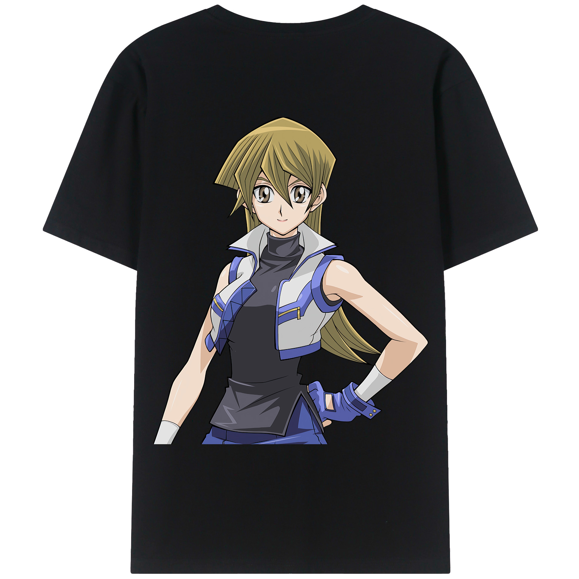 （画像用） 遊☆戯☆王 Yu-Gi-Oh! 綿100％ メンズ半袖Tシャツ（バックプリント） 通気性