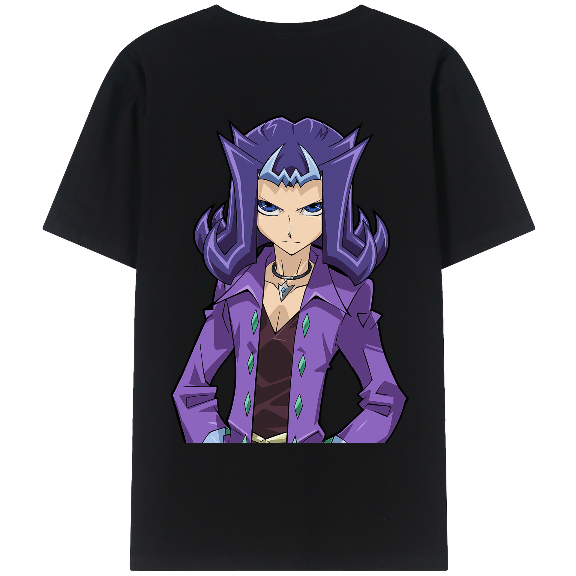（画像用） 遊☆戯☆王 Yu-Gi-Oh! 綿100％ メンズ半袖Tシャツ（バックプリント） 通気性