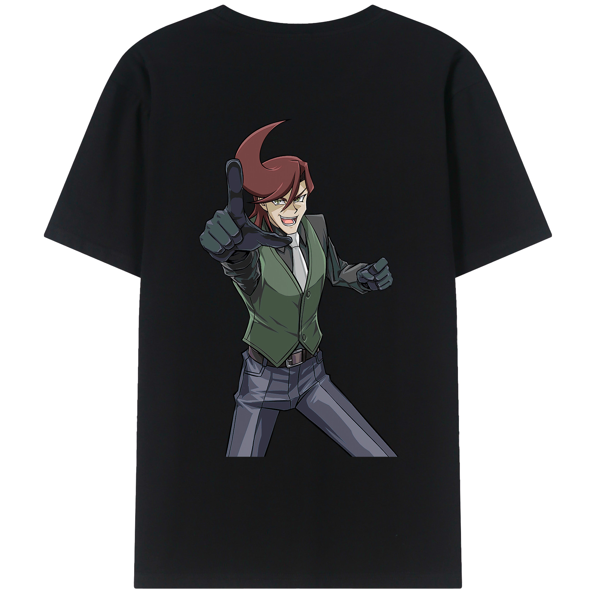 （画像用） 遊☆戯☆王 Yu-Gi-Oh! 綿100％ メンズ半袖Tシャツ（バックプリント） 通気性