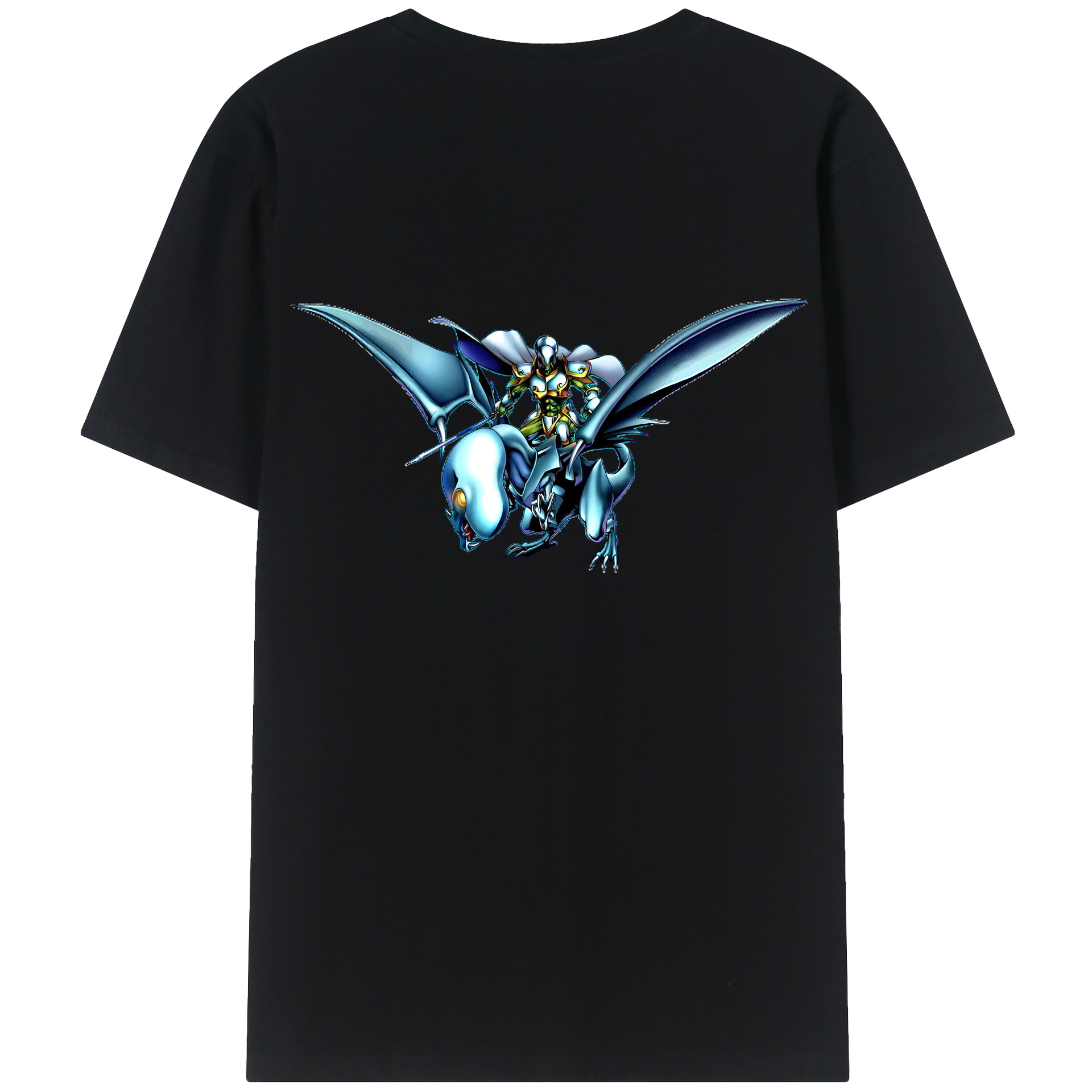 （画像用） 遊☆戯☆王 Yu-Gi-Oh! 綿100％ メンズ半袖Tシャツ（バックプリント） 通気性