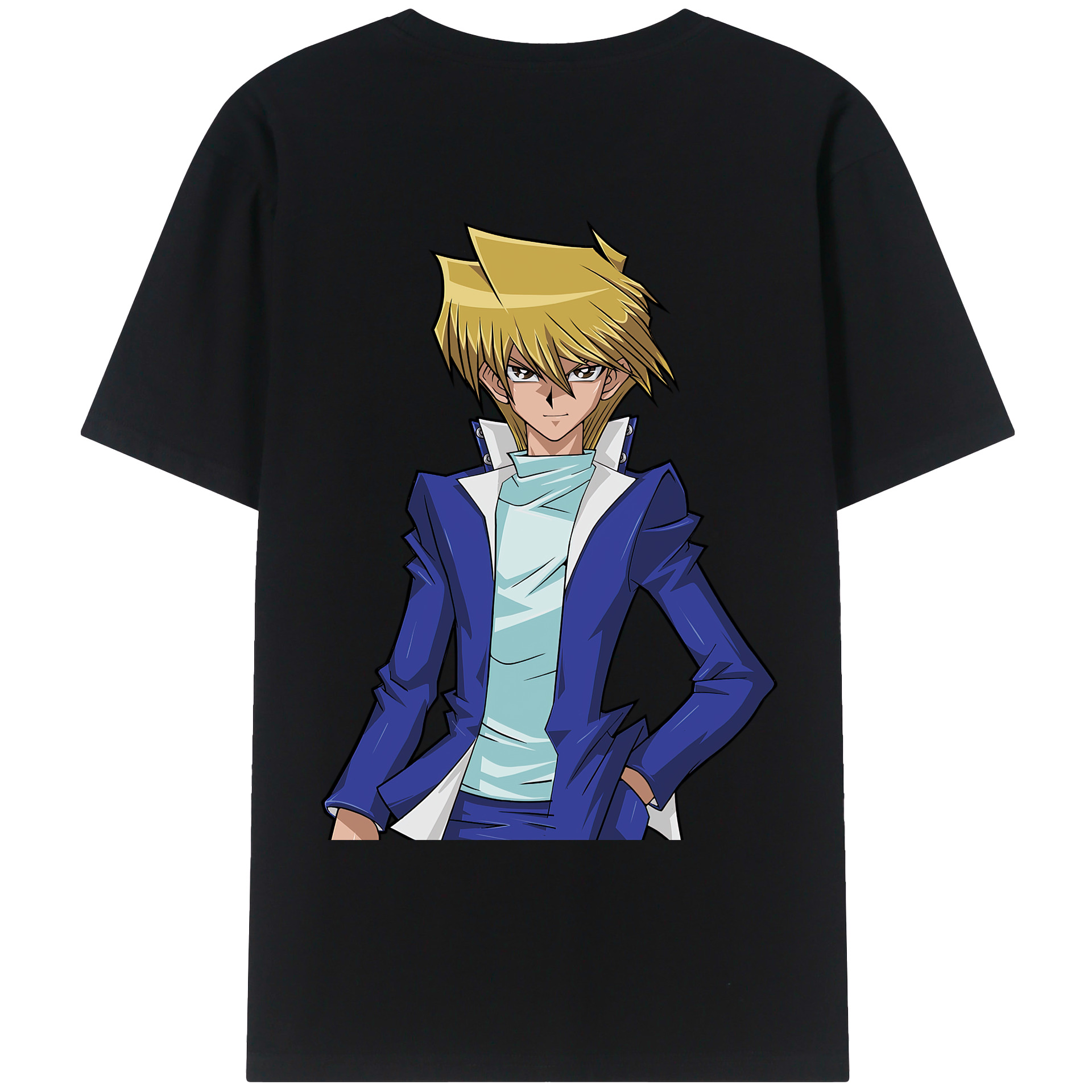 （画像用） 遊☆戯☆王 Yu-Gi-Oh! 綿100％ メンズ半袖Tシャツ（バックプリント） 通気性