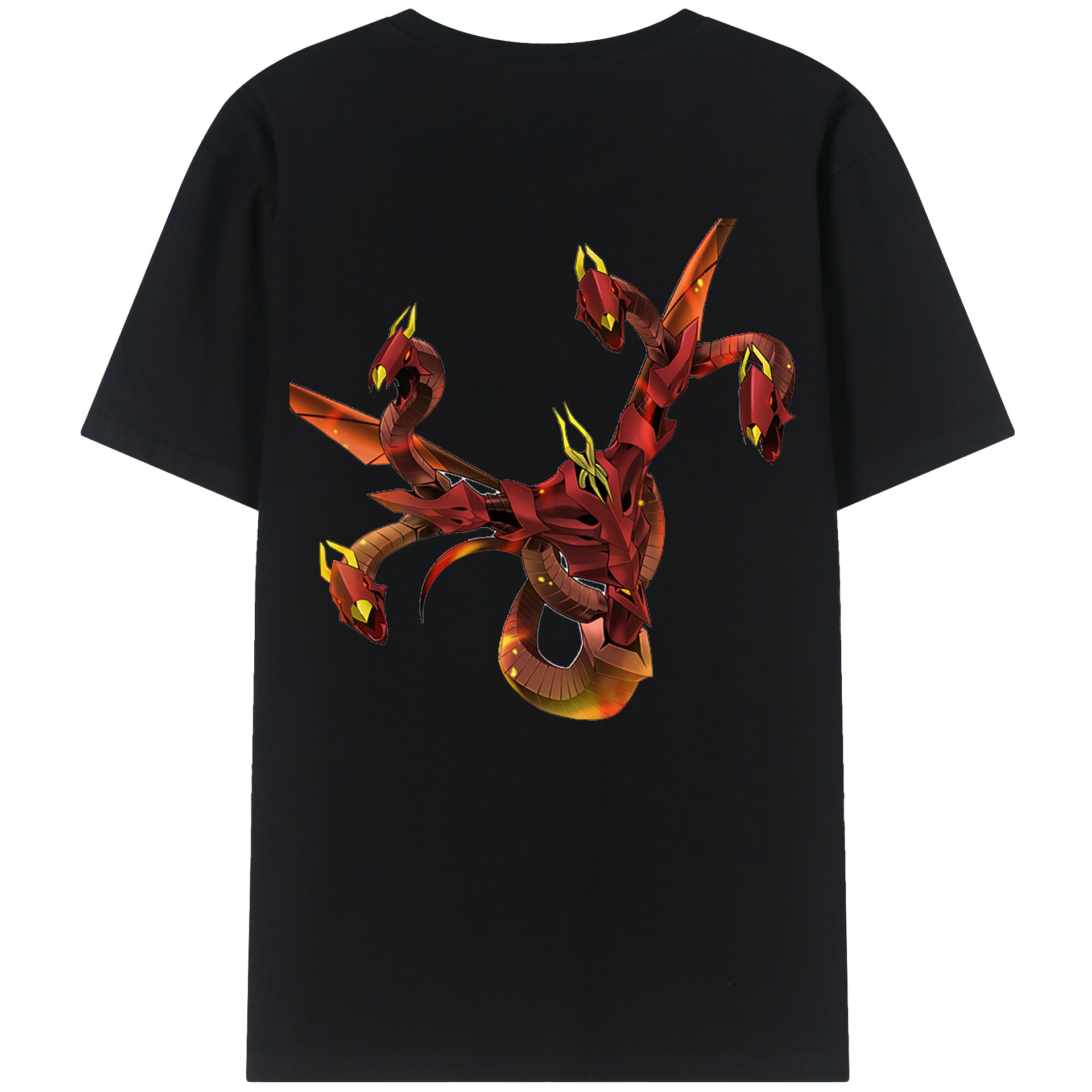 （画像用） 遊☆戯☆王 Yu-Gi-Oh! 綿100％ メンズ半袖Tシャツ（バックプリント） 通気性