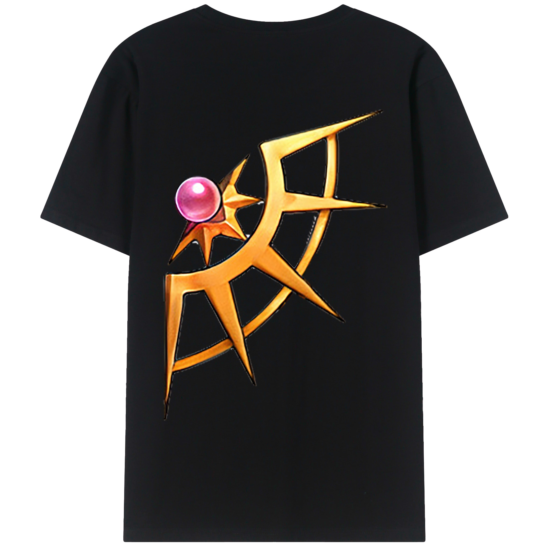 （画像用） 遊☆戯☆王 Yu-Gi-Oh! 綿100％ メンズ半袖Tシャツ（バックプリント） 通気性