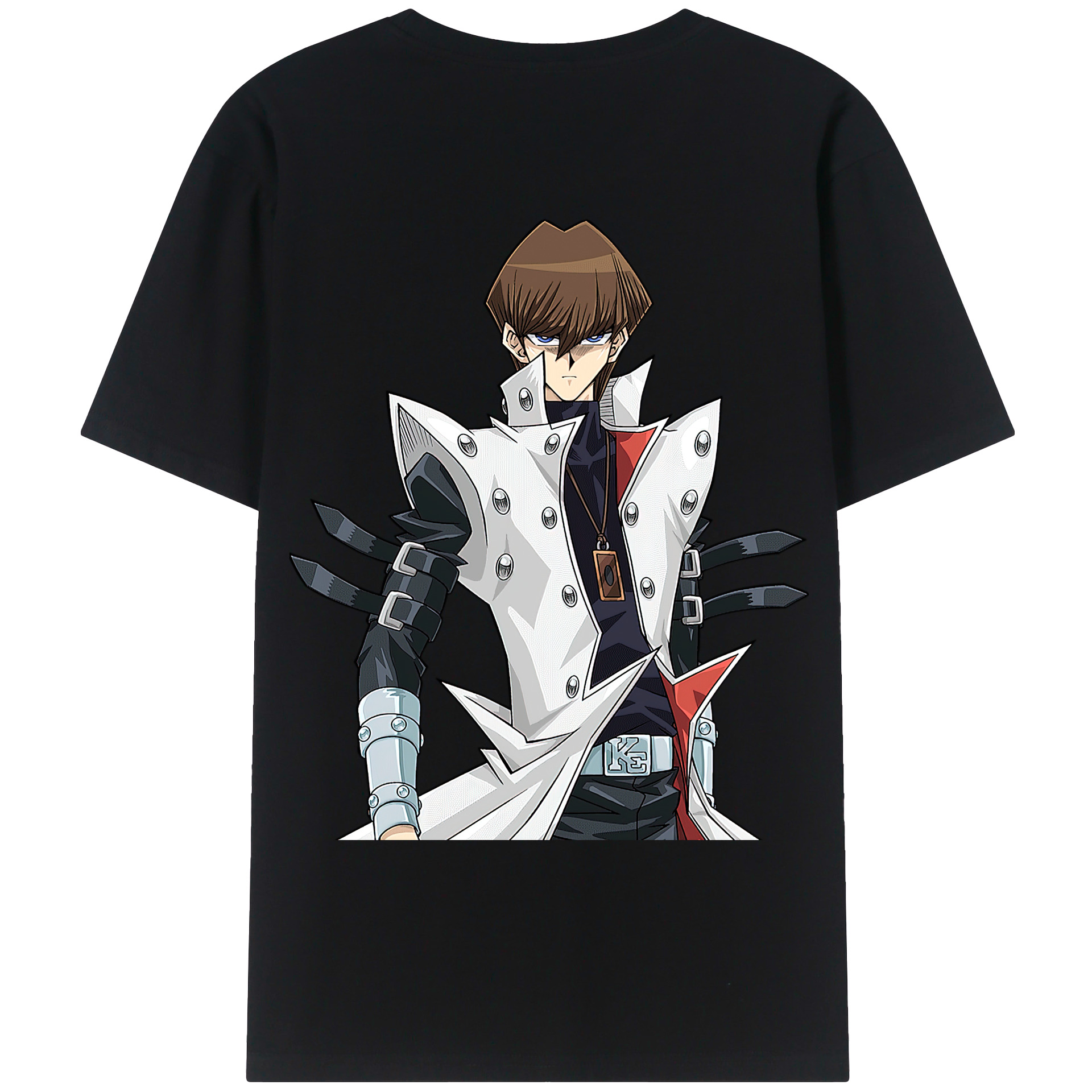 （画像用） 遊☆戯☆王 Yu-Gi-Oh! 綿100％ メンズ半袖Tシャツ（バックプリント） 通気性