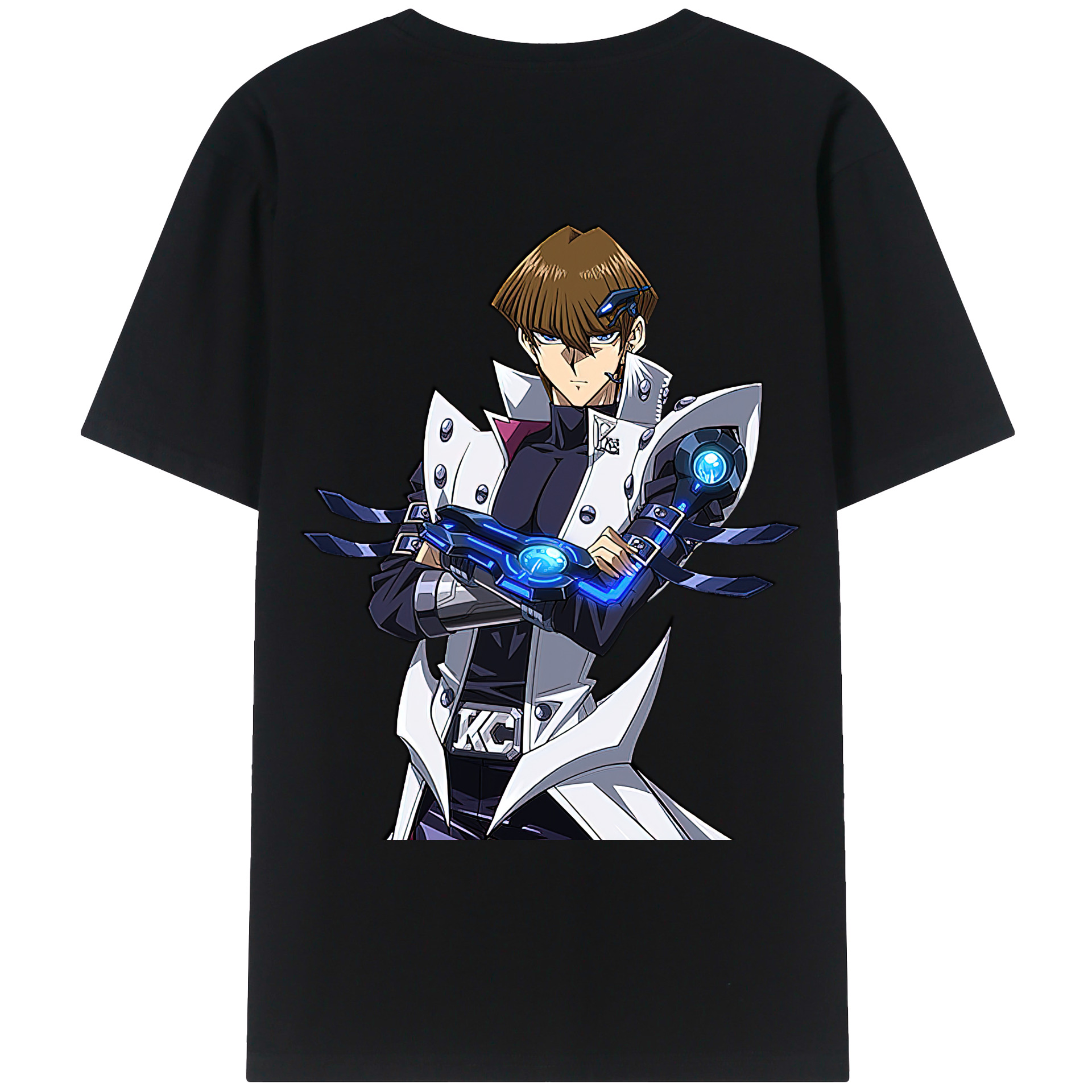 （画像用） 遊☆戯☆王 Yu-Gi-Oh! 綿100％ メンズ半袖Tシャツ（バックプリント） 通気性