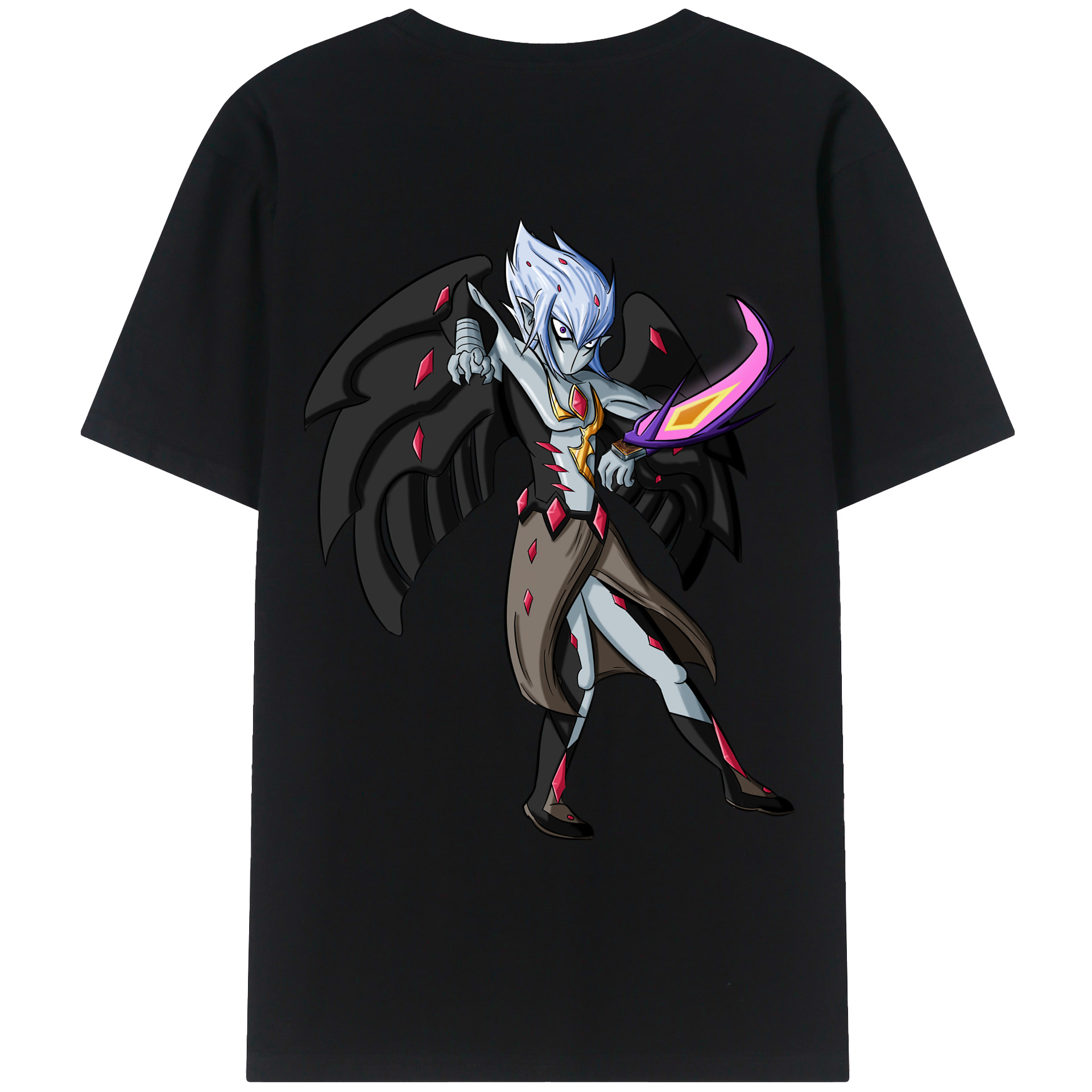 （画像用） 遊☆戯☆王 Yu-Gi-Oh! 綿100％ メンズ半袖Tシャツ（バックプリント） 通気性