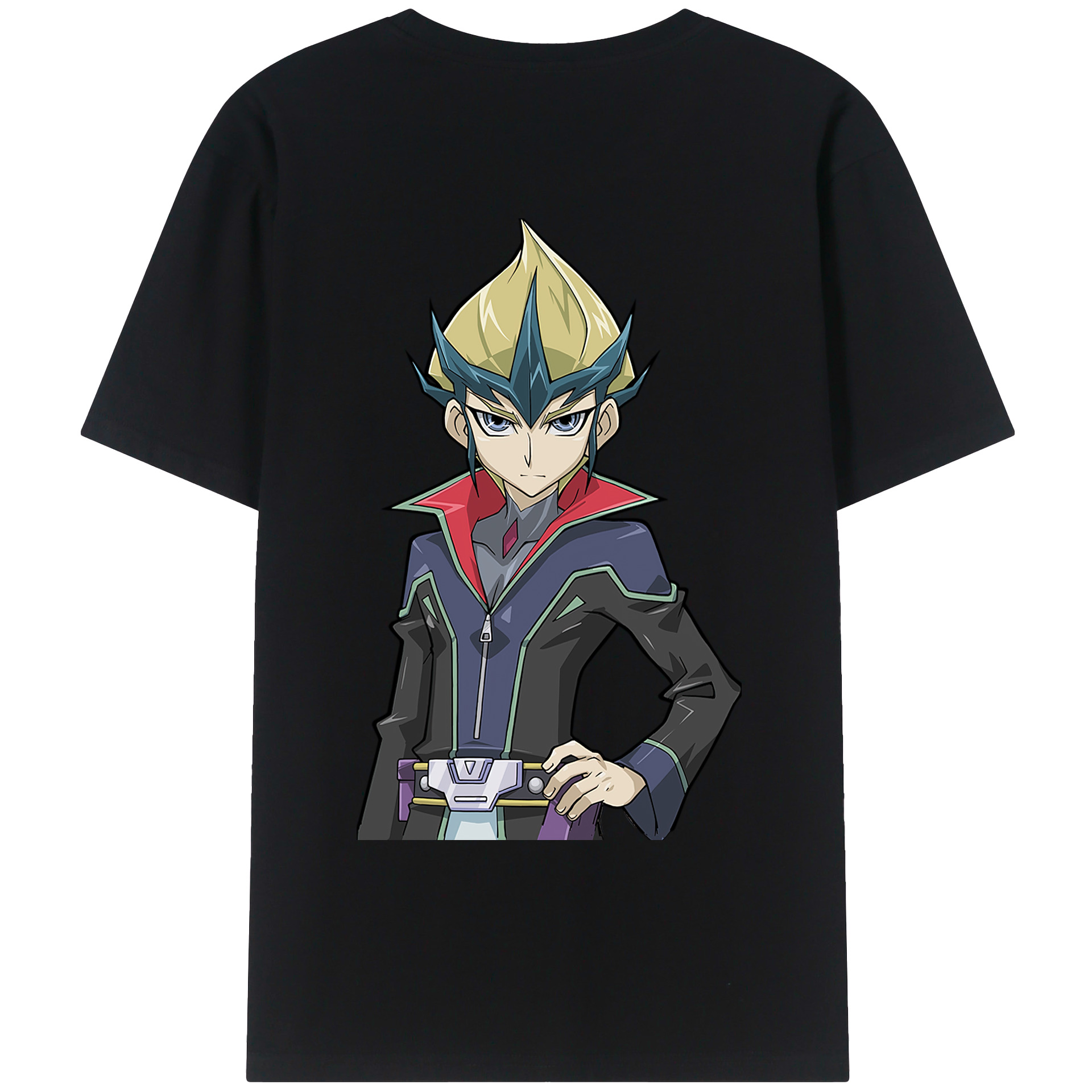 （画像用） 遊☆戯☆王 Yu-Gi-Oh! 綿100％ メンズ半袖Tシャツ（バックプリント） 通気性