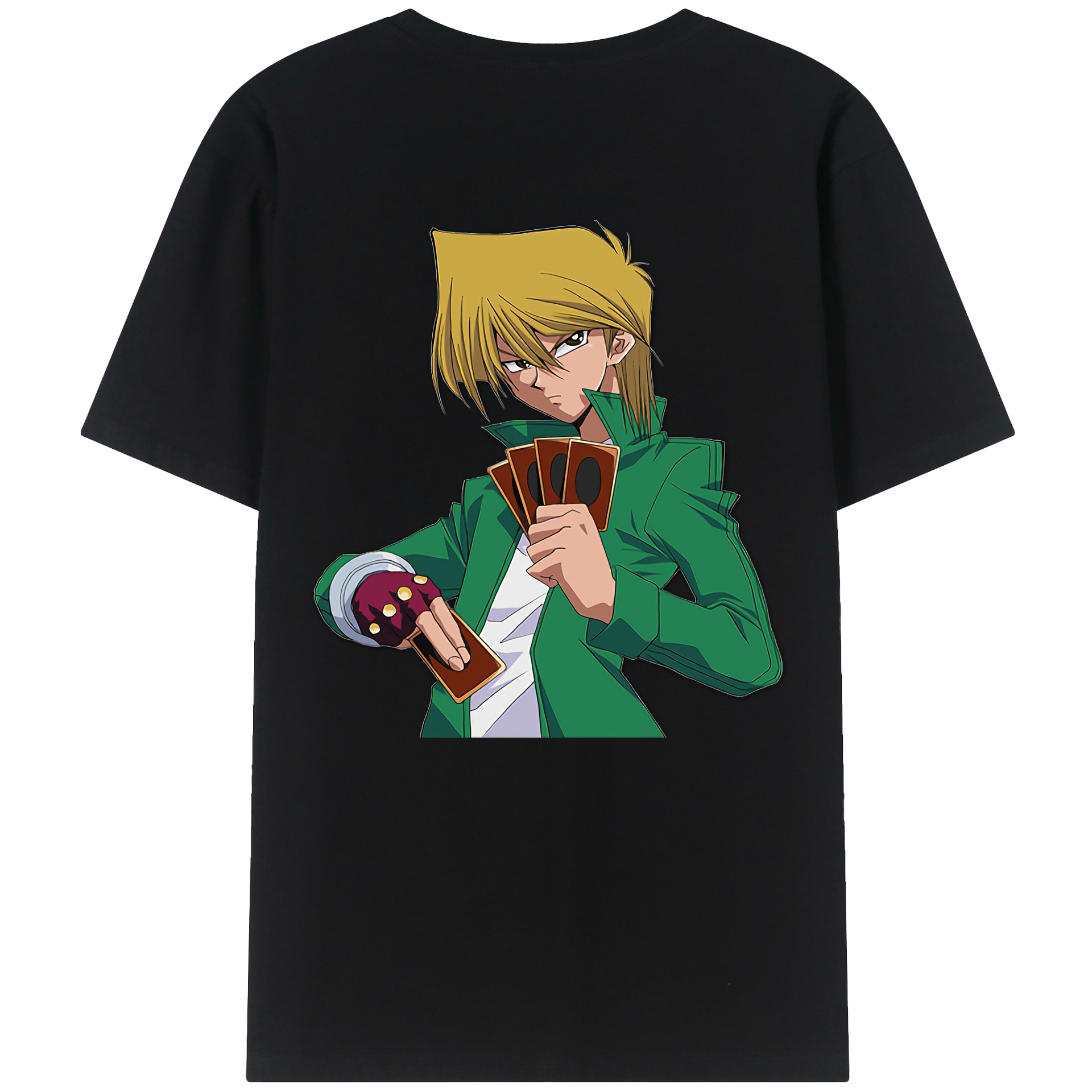 （画像用） 遊☆戯☆王 Yu-Gi-Oh! 綿100％ メンズ半袖Tシャツ（バックプリント） 通気性
