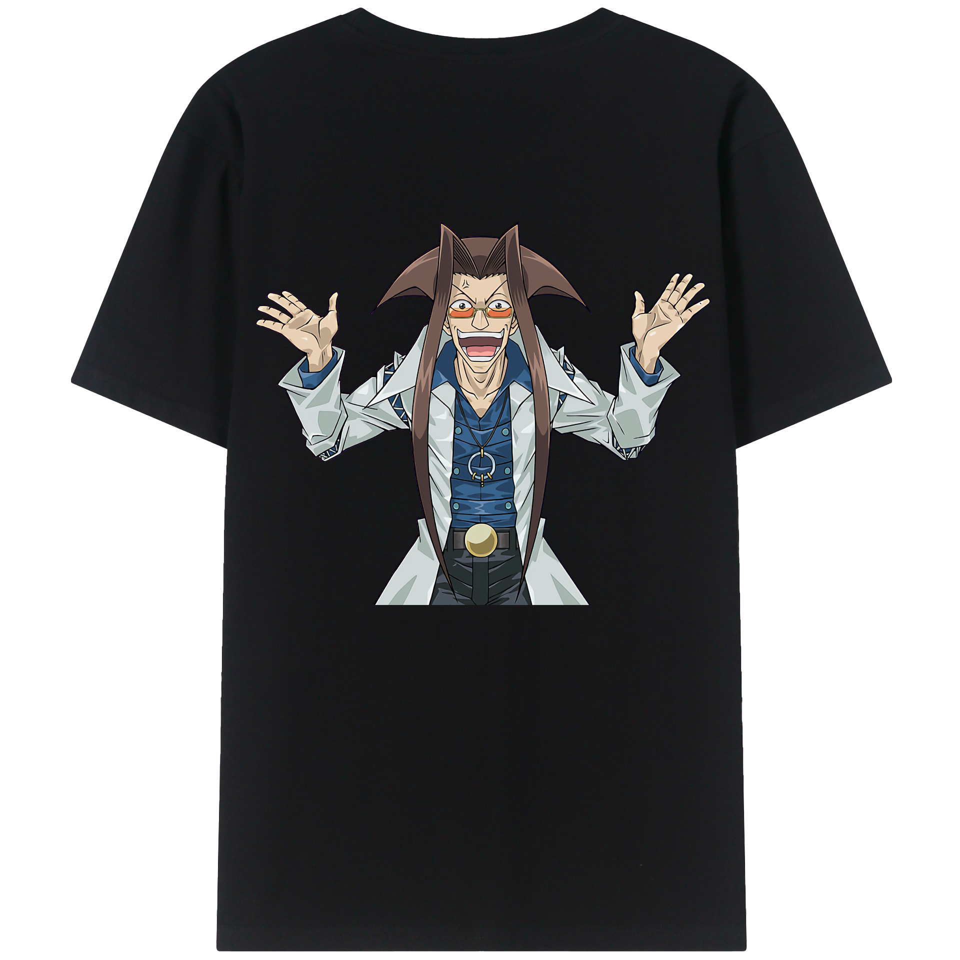 （画像用） 遊☆戯☆王 Yu-Gi-Oh! 綿100％ メンズ半袖Tシャツ（バックプリント） 通気性