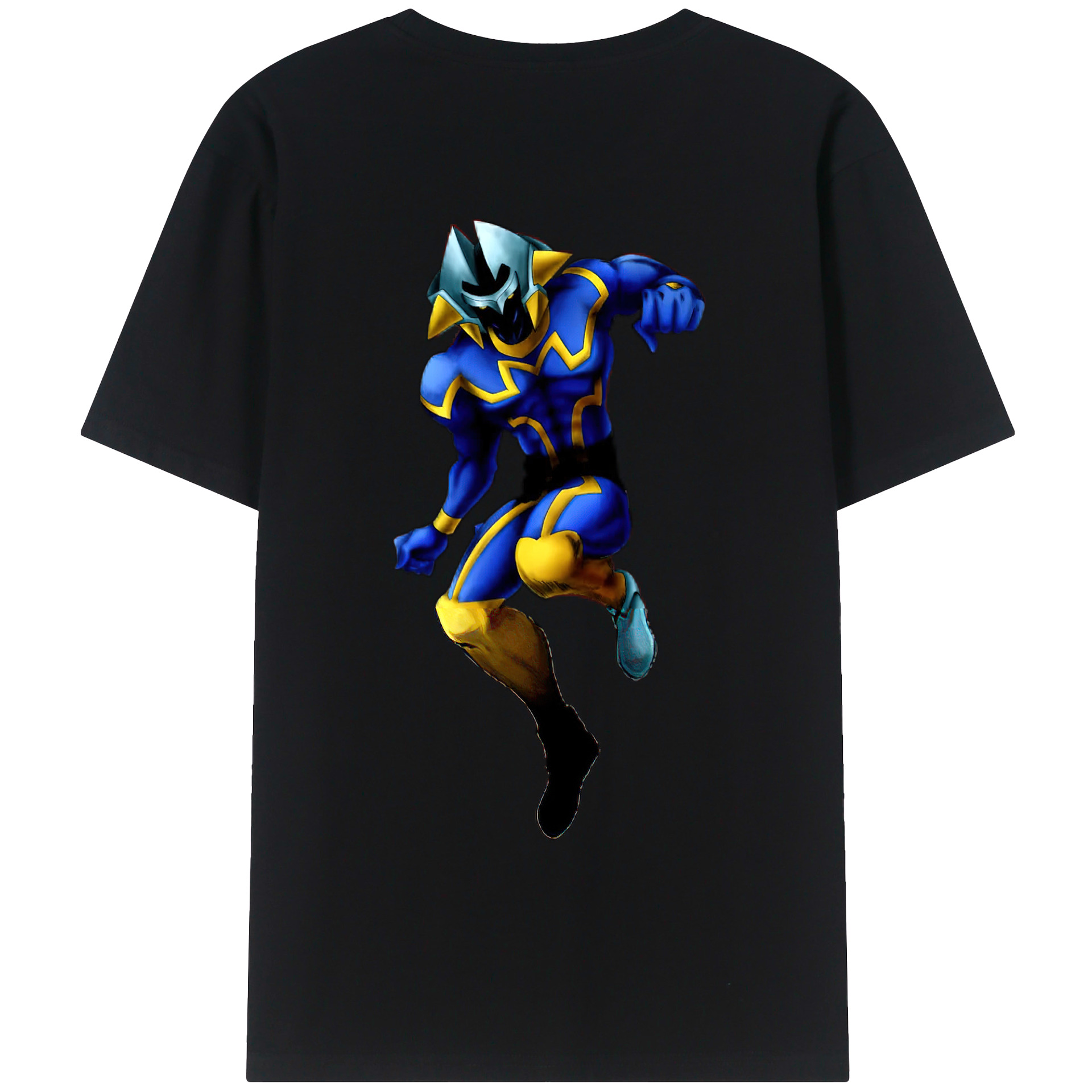 （画像用） 遊☆戯☆王 Yu-Gi-Oh! 綿100％ メンズ半袖Tシャツ（バックプリント） 通気性