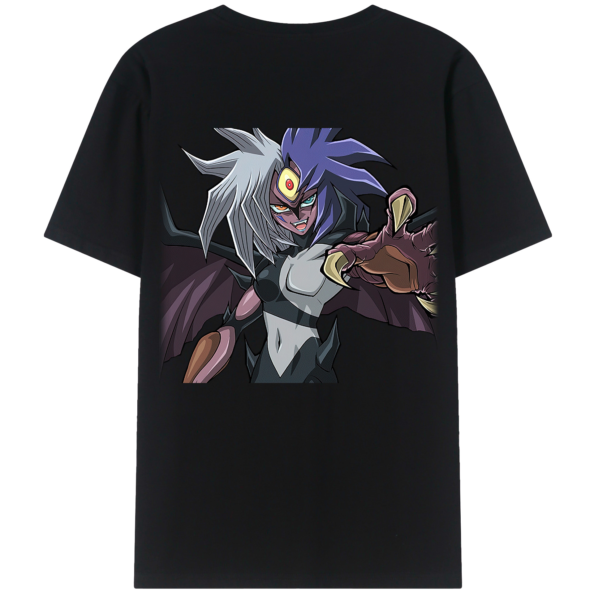 （画像用） 遊☆戯☆王 Yu-Gi-Oh! 綿100％ メンズ半袖Tシャツ（バックプリント） 通気性