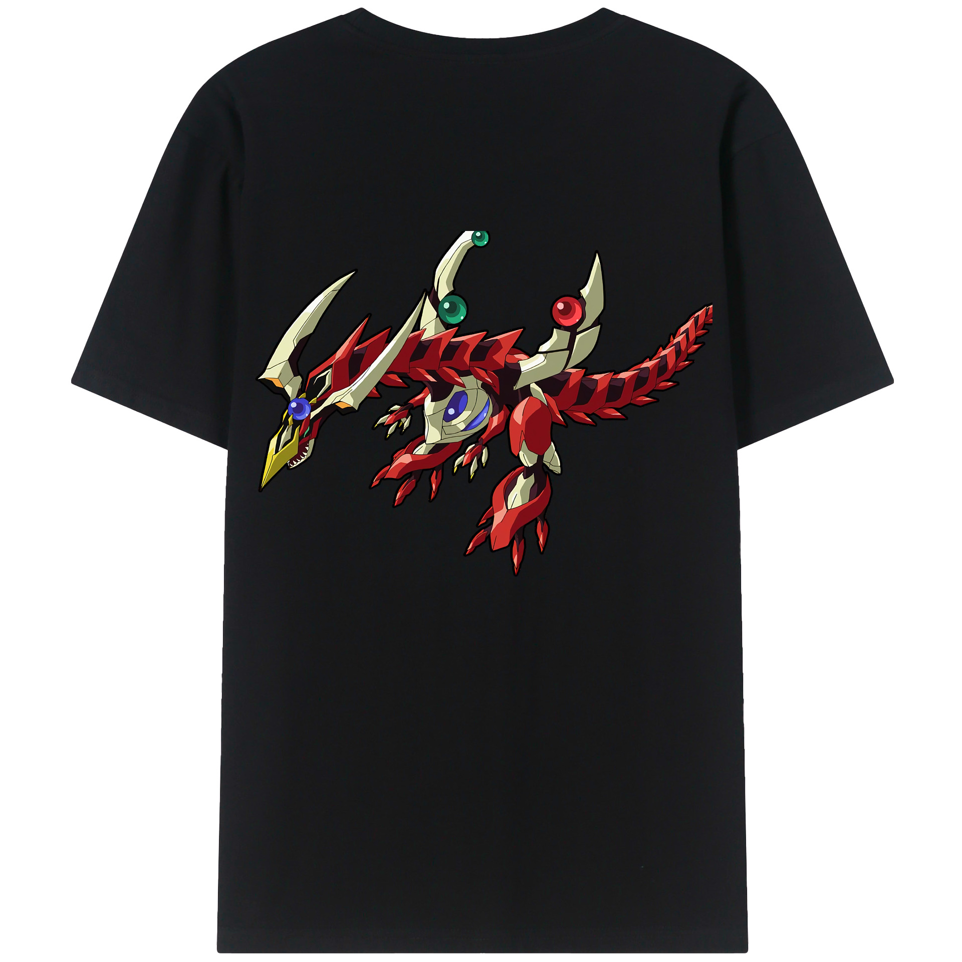 （画像用） 遊☆戯☆王 Yu-Gi-Oh! 綿100％ メンズ半袖Tシャツ（バックプリント） 通気性