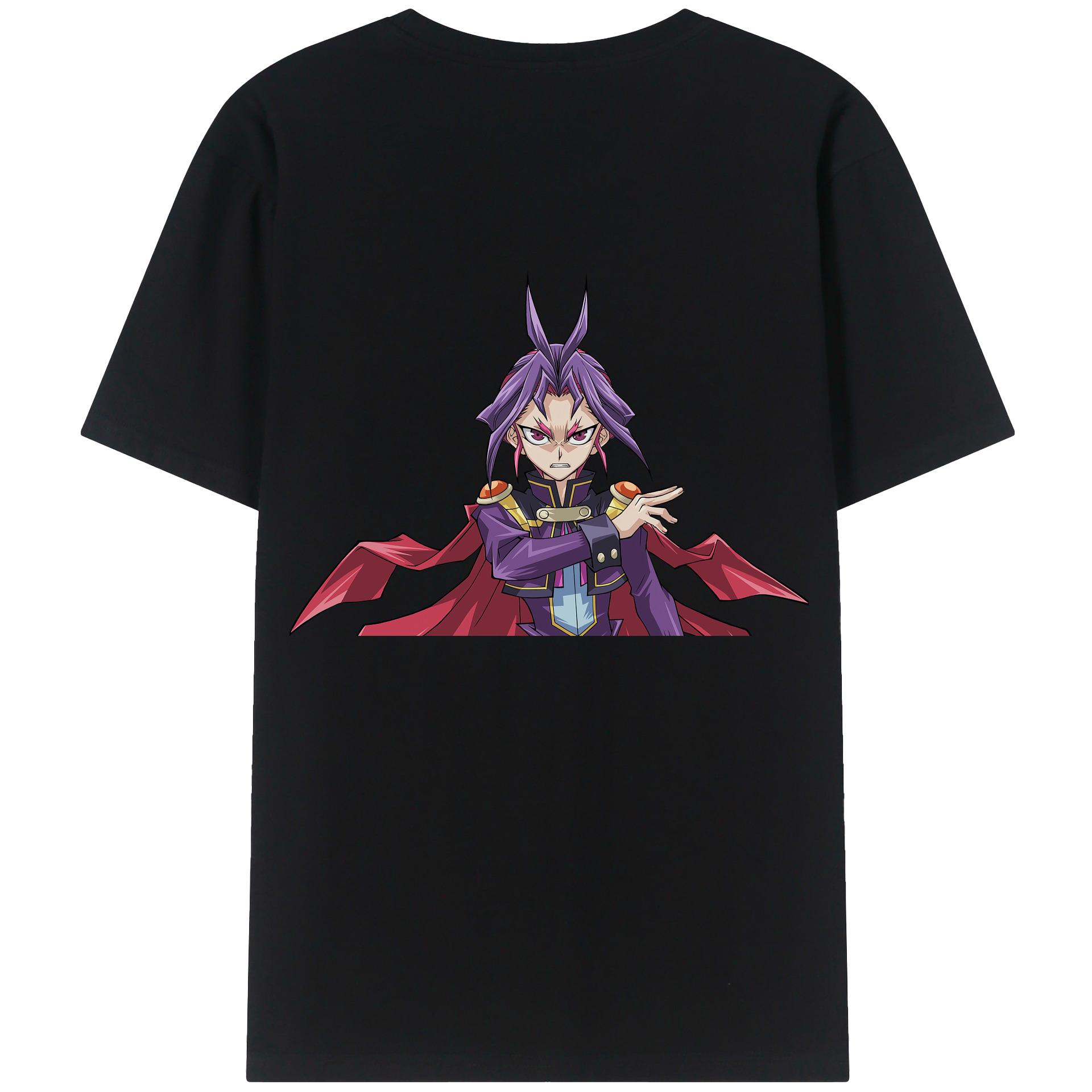 （画像用） 遊☆戯☆王 Yu-Gi-Oh! 綿100％ メンズ半袖Tシャツ（バックプリント） 通気性