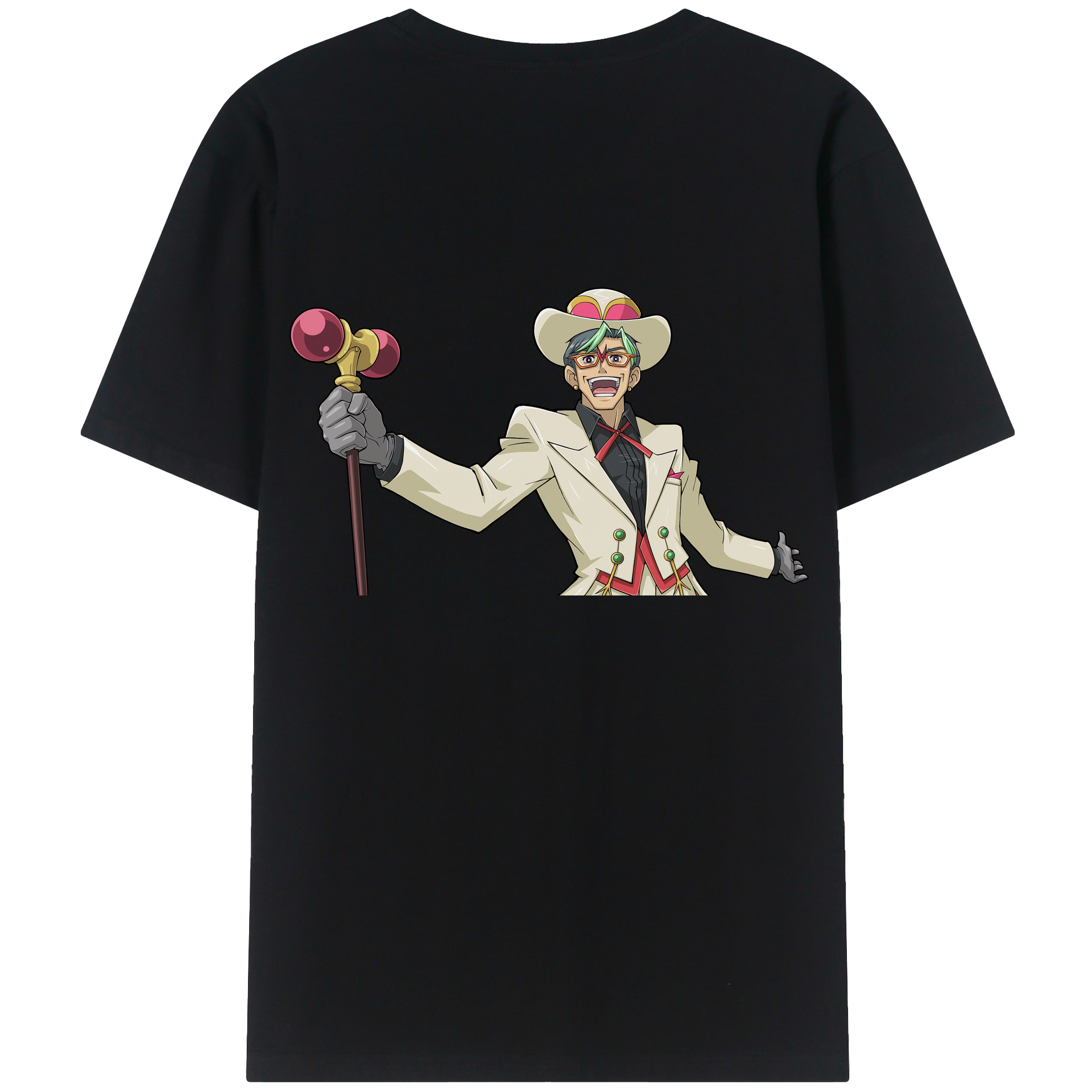 （画像用） 遊☆戯☆王 Yu-Gi-Oh! 綿100％ メンズ半袖Tシャツ（バックプリント） 通気性