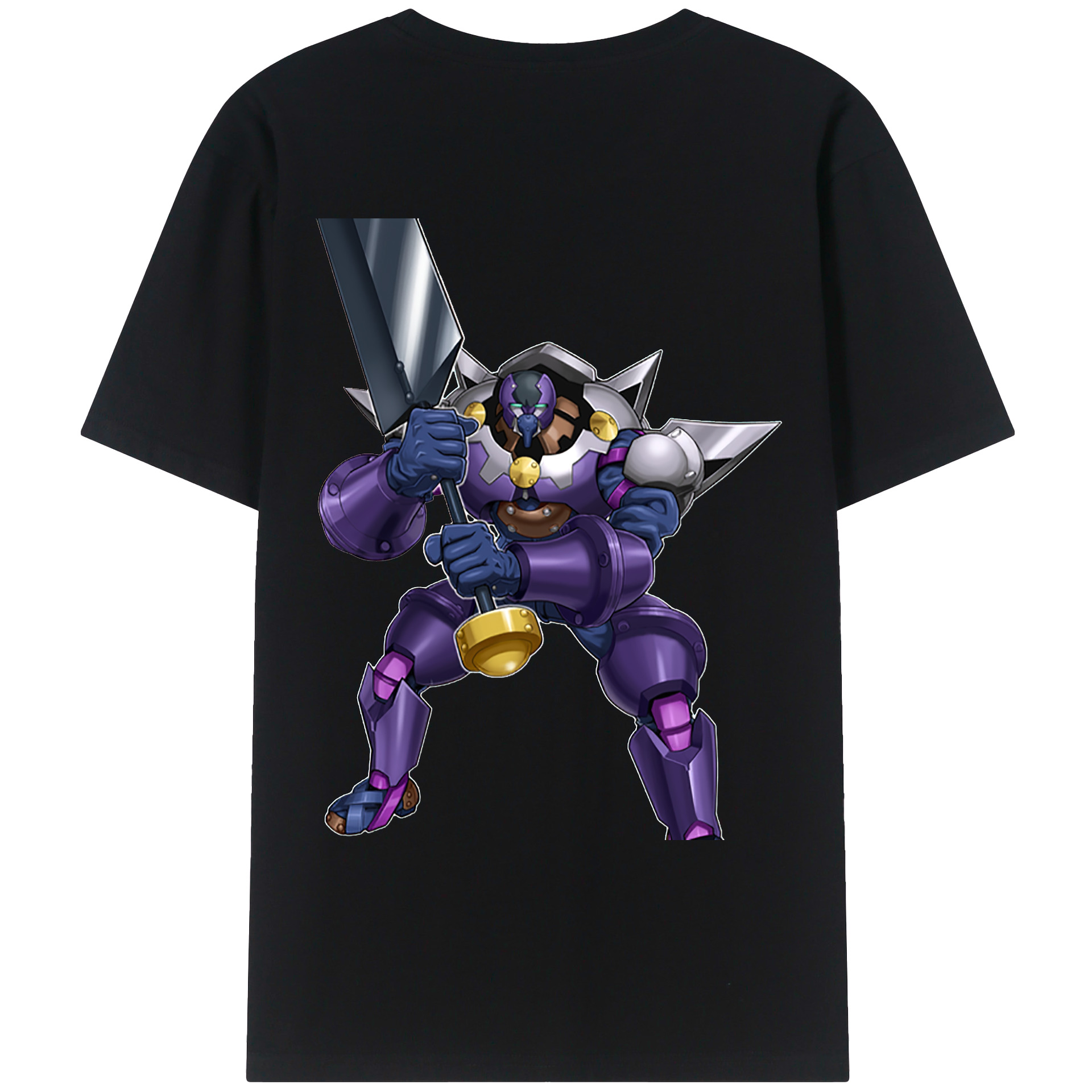 （画像用） 遊☆戯☆王 Yu-Gi-Oh! 綿100％ メンズ半袖Tシャツ（バックプリント） 通気性