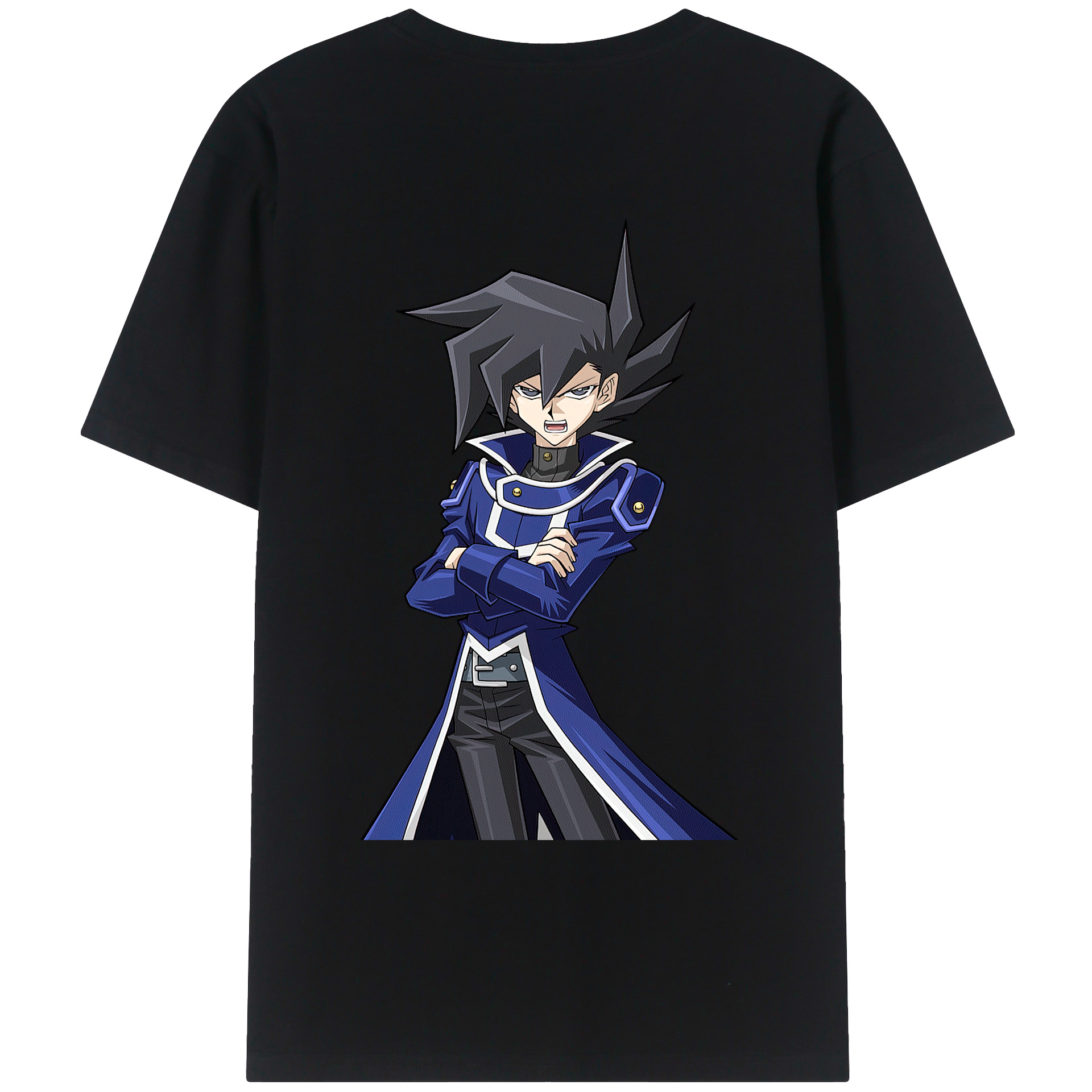 （画像用） 遊☆戯☆王 Yu-Gi-Oh! 綿100％ メンズ半袖Tシャツ（バックプリント） 通気性