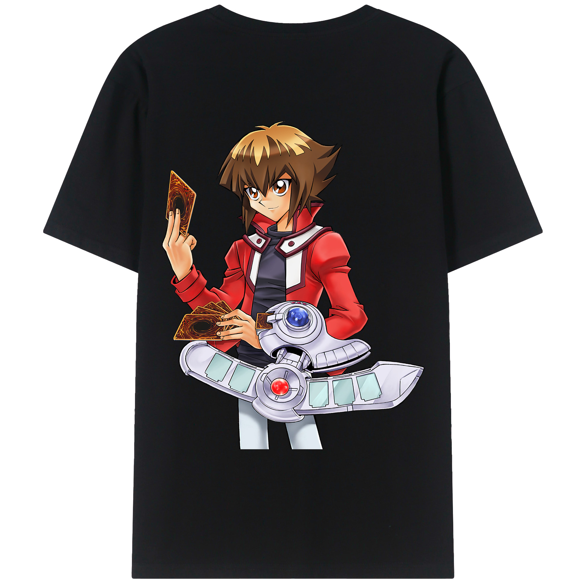 （画像用） 遊☆戯☆王 Yu-Gi-Oh! 綿100％ メンズ半袖Tシャツ（バックプリント） 通気性