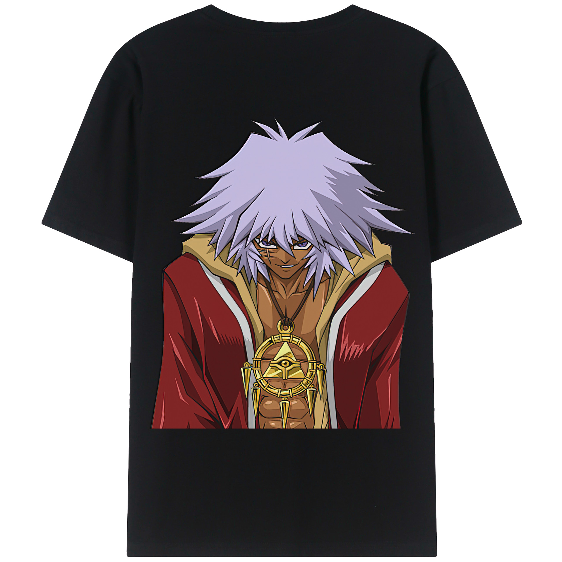 （画像用） 遊☆戯☆王 Yu-Gi-Oh! 綿100％ メンズ半袖Tシャツ（バックプリント） 通気性