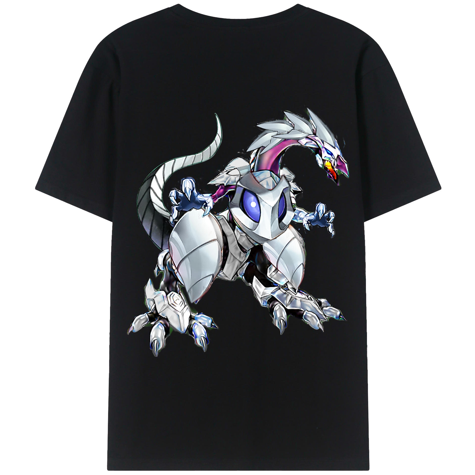 （画像用） 遊☆戯☆王 Yu-Gi-Oh! 綿100％ メンズ半袖Tシャツ（バックプリント） 通気性