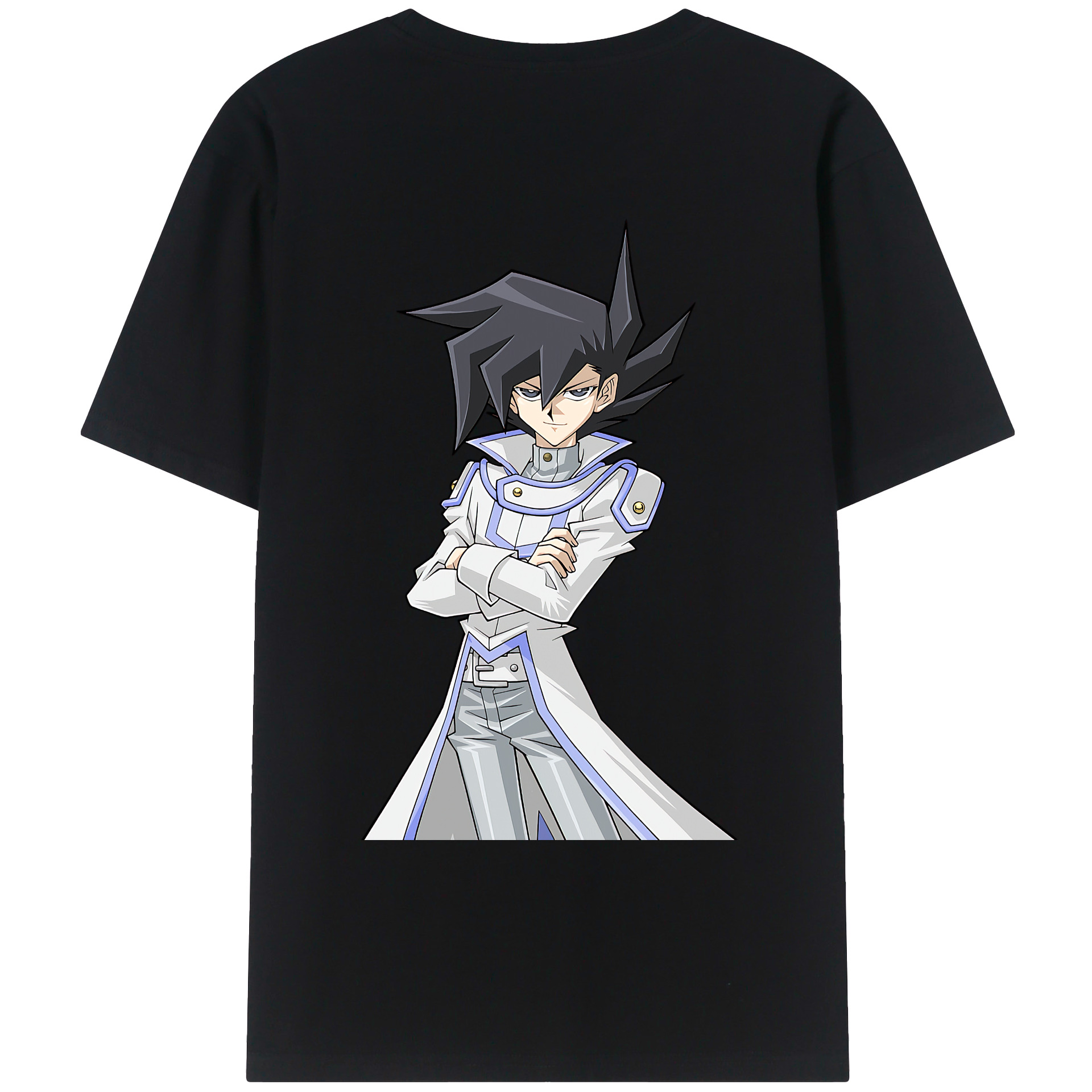 （画像用） 遊☆戯☆王 Yu-Gi-Oh! 綿100％ メンズ半袖Tシャツ（バックプリント） 通気性