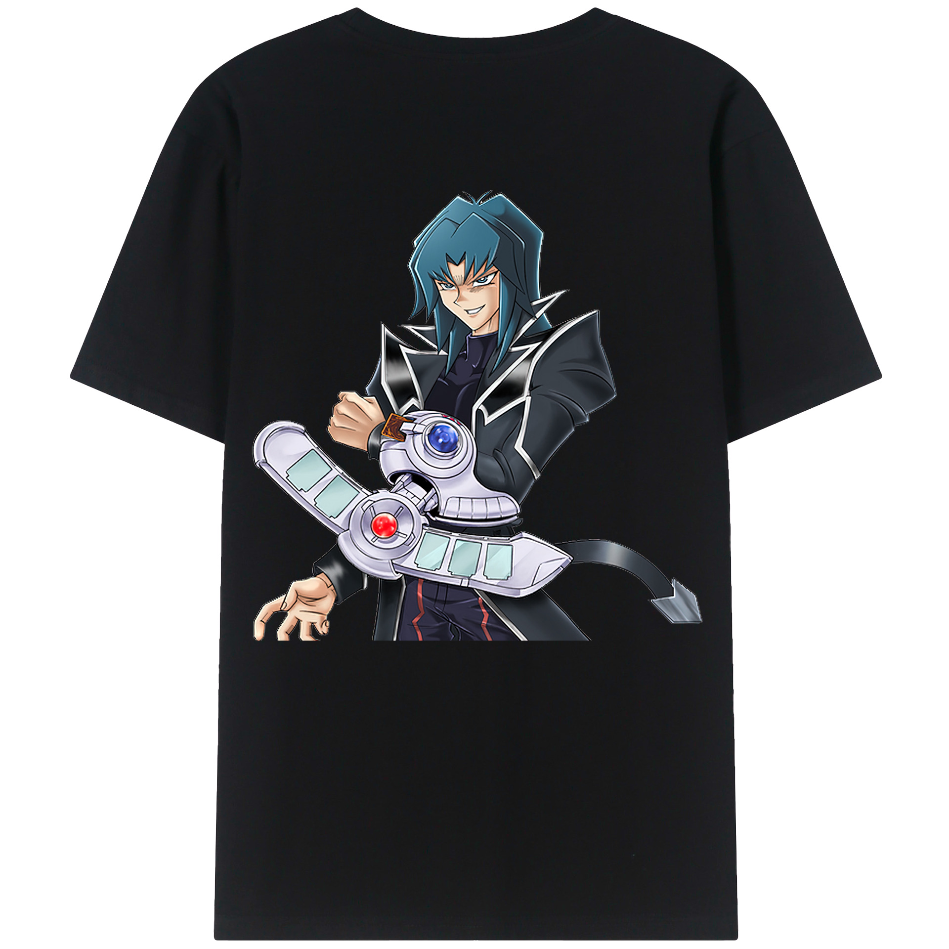 （画像用） 遊☆戯☆王 Yu-Gi-Oh! 綿100％ メンズ半袖Tシャツ（バックプリント） 通気性