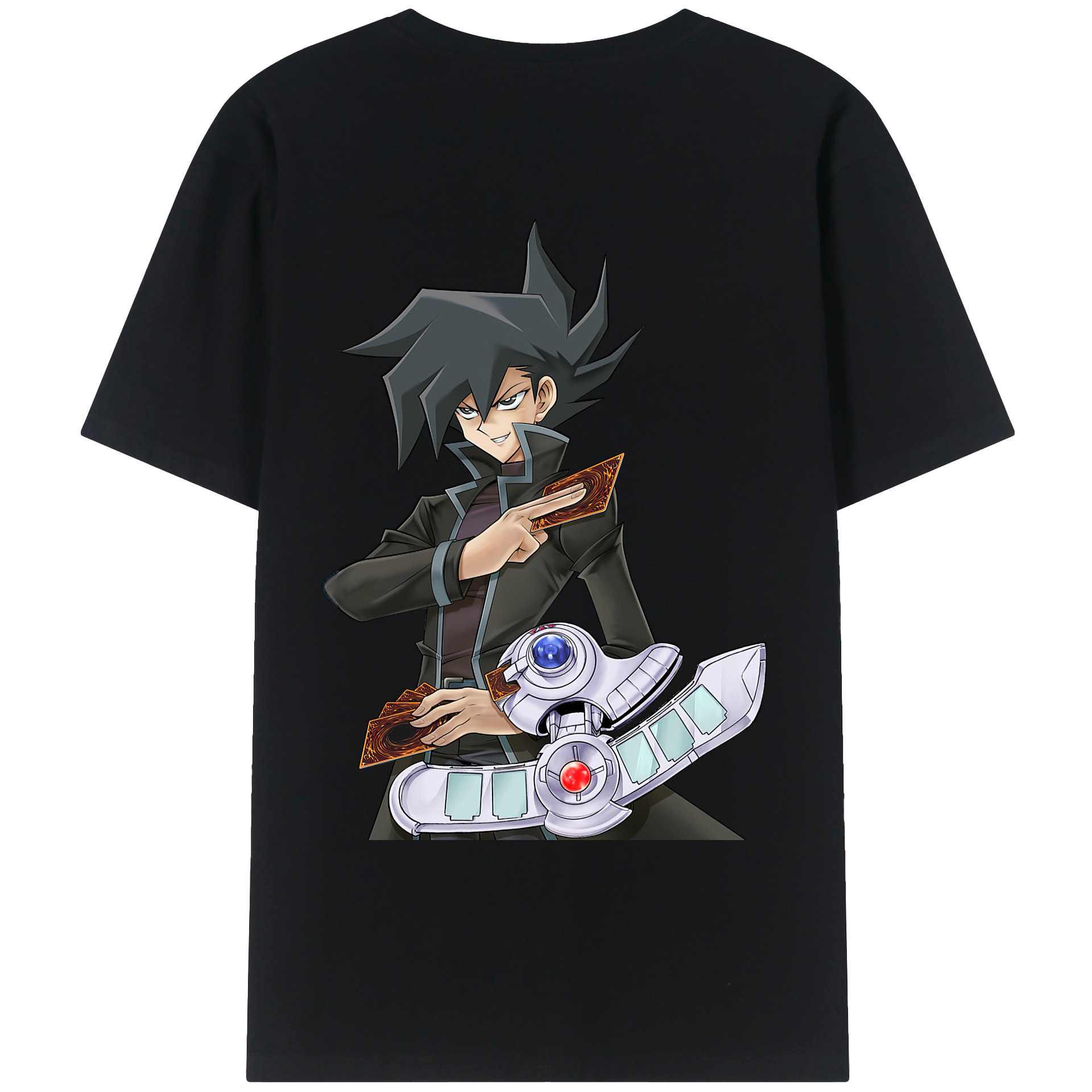 （画像用） 遊☆戯☆王 Yu-Gi-Oh! 綿100％ メンズ半袖Tシャツ（バックプリント） 通気性