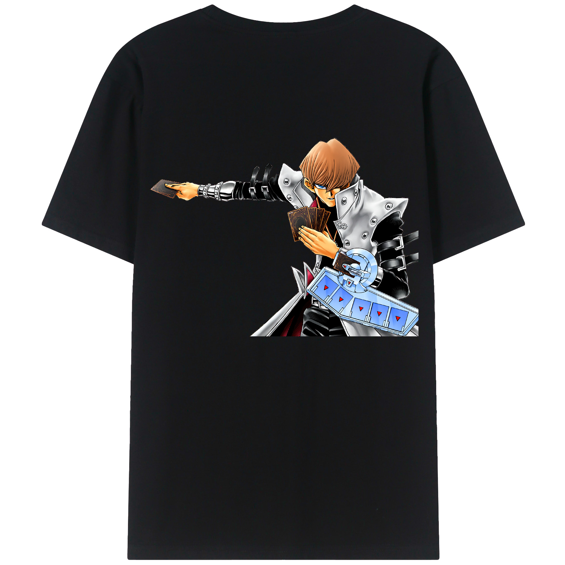 （画像用） 遊☆戯☆王 Yu-Gi-Oh! 綿100％ メンズ半袖Tシャツ（バックプリント） 通気性