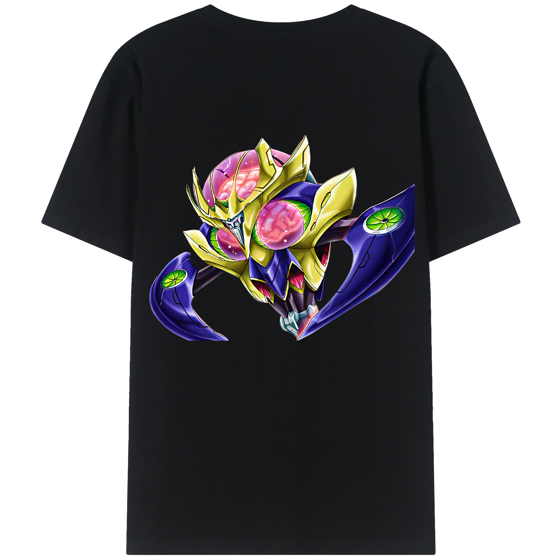 （画像用） 遊☆戯☆王 Yu-Gi-Oh! 綿100％ メンズ半袖Tシャツ（バックプリント） 通気性