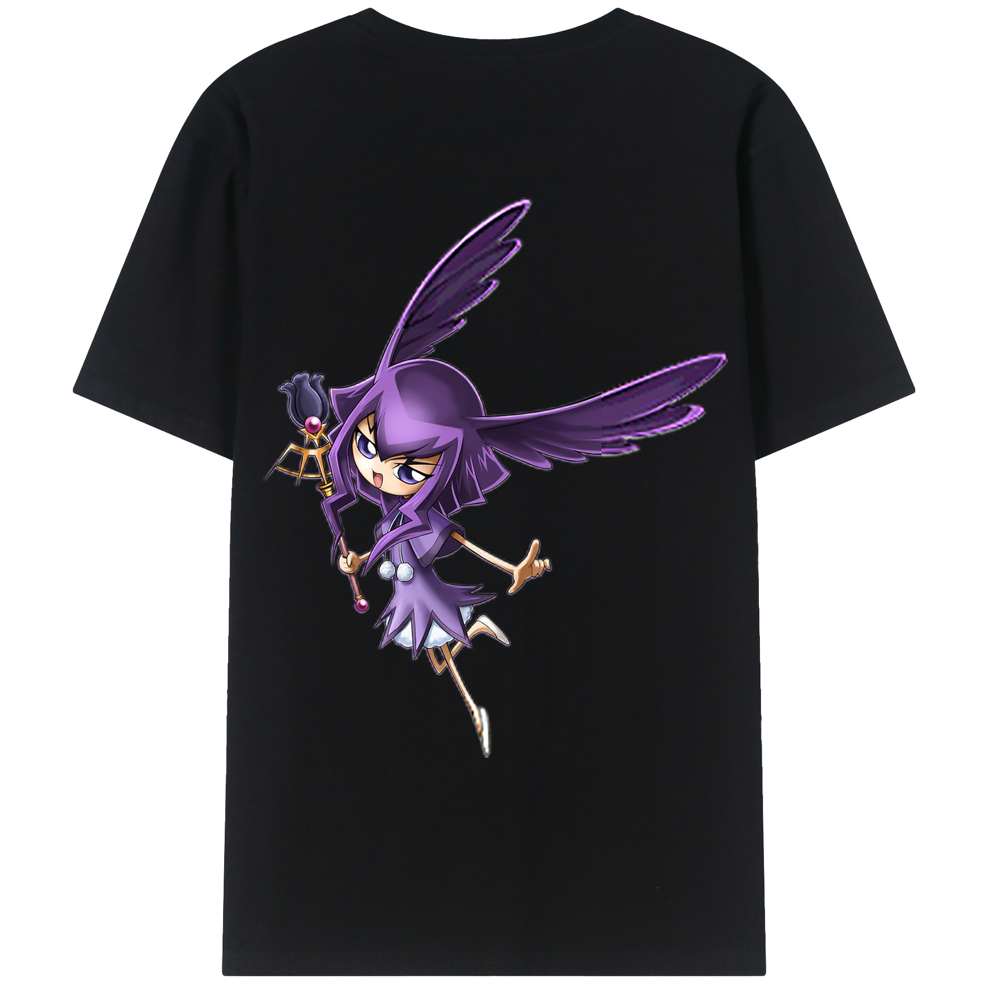 （画像用） 遊☆戯☆王 Yu-Gi-Oh! 綿100％ メンズ半袖Tシャツ（バックプリント） 通気性