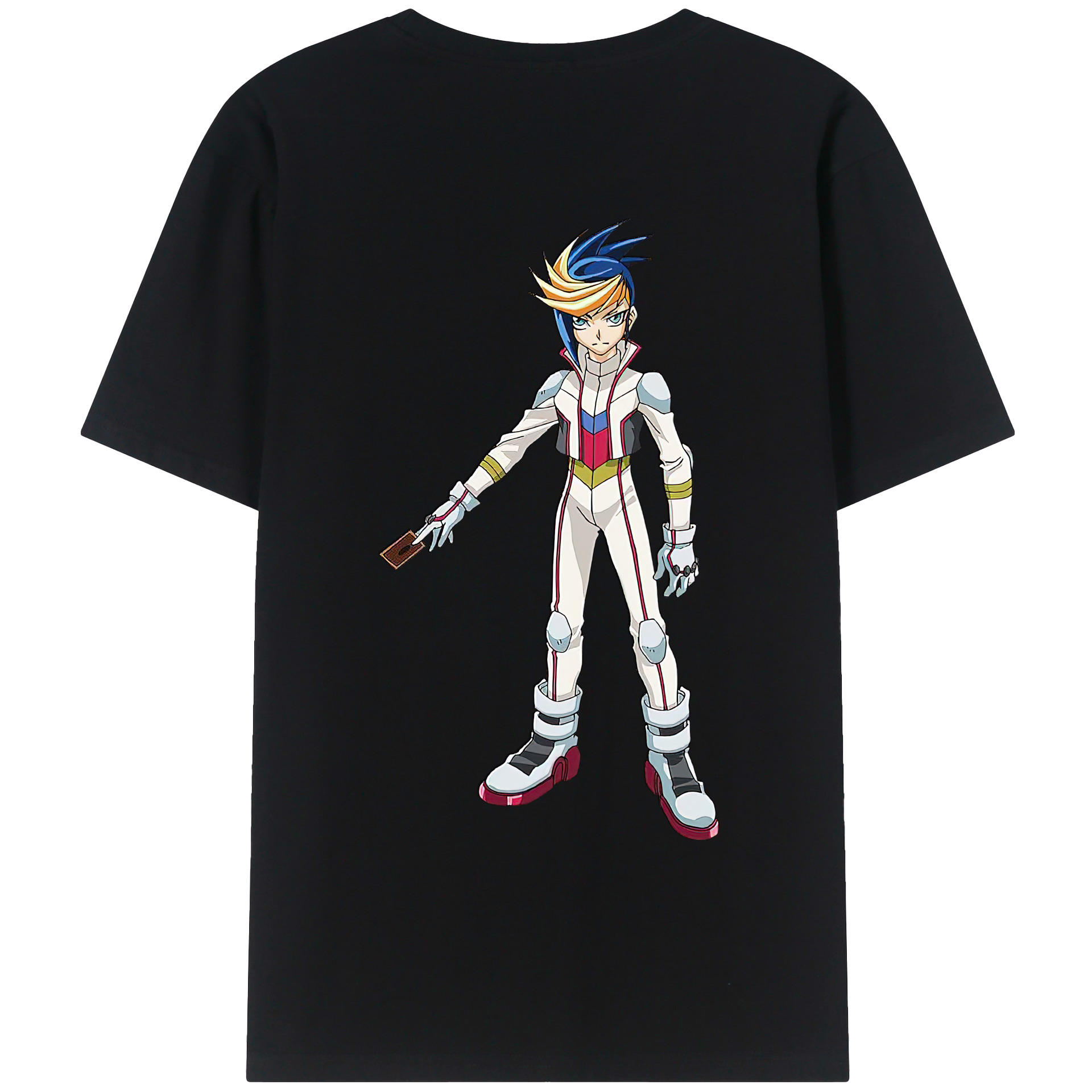 （画像用） 遊☆戯☆王 Yu-Gi-Oh! 綿100％ メンズ半袖Tシャツ（バックプリント） 通気性