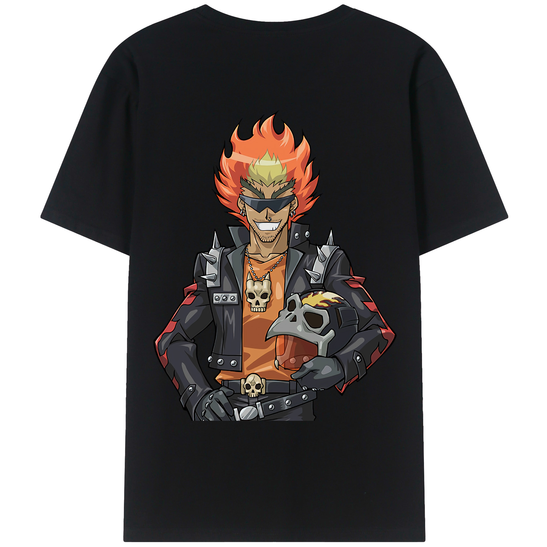 （画像用） 遊☆戯☆王 Yu-Gi-Oh! 綿100％ メンズ半袖Tシャツ（バックプリント） 通気性