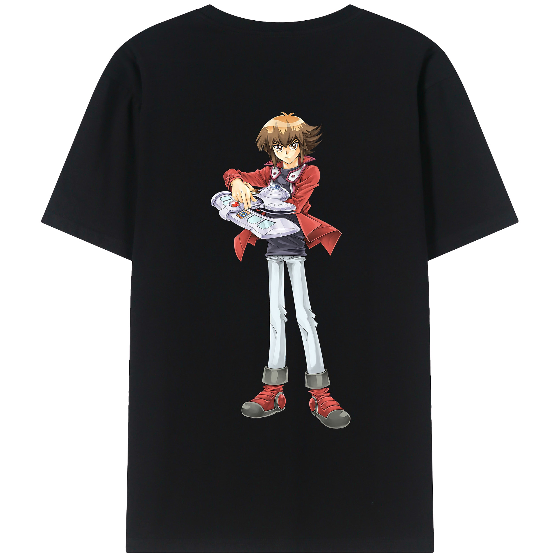 （画像用） 遊☆戯☆王 Yu-Gi-Oh! 綿100％ メンズ半袖Tシャツ（バックプリント） 通気性