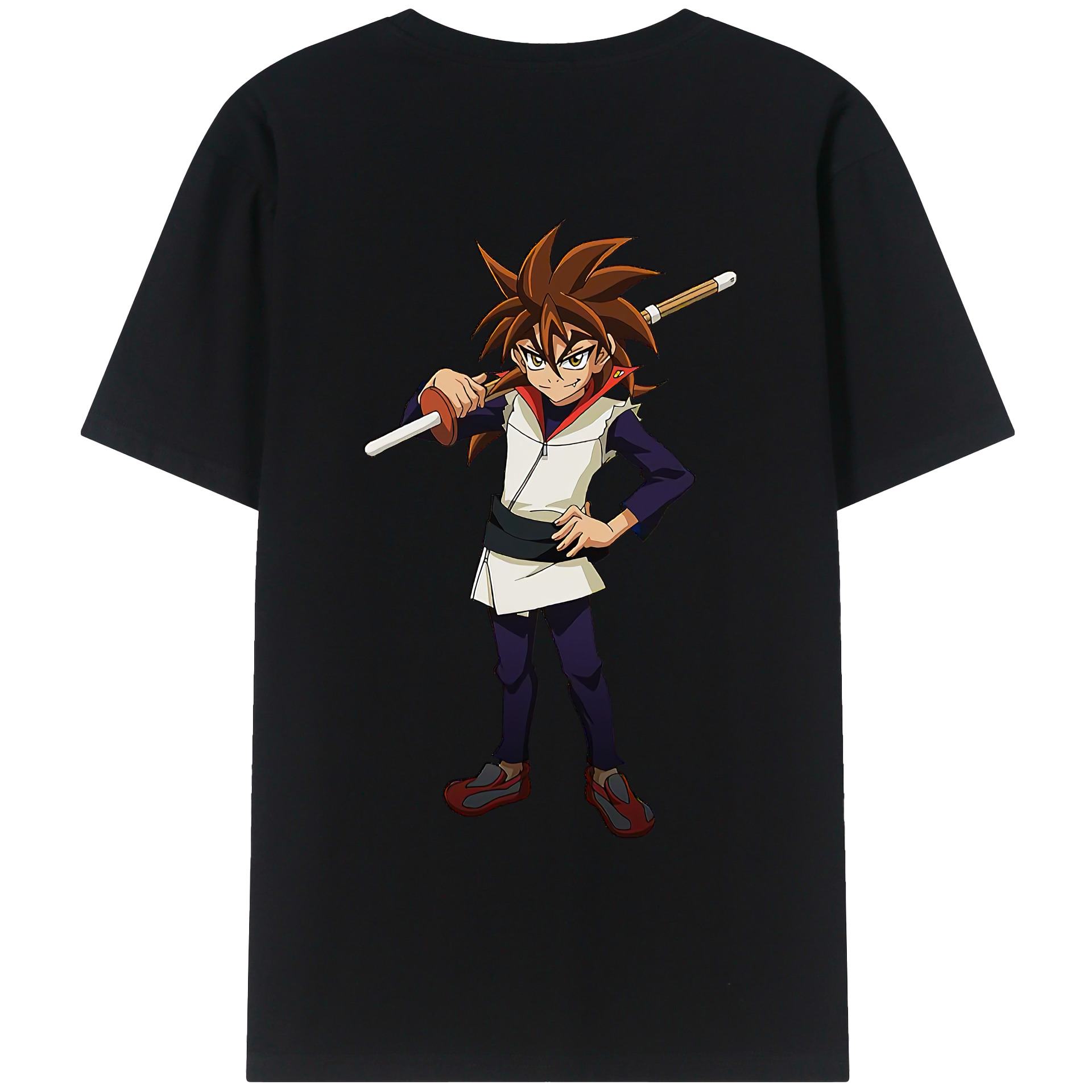 （画像用） 遊☆戯☆王 Yu-Gi-Oh! 綿100％ メンズ半袖Tシャツ（バックプリント） 通気性