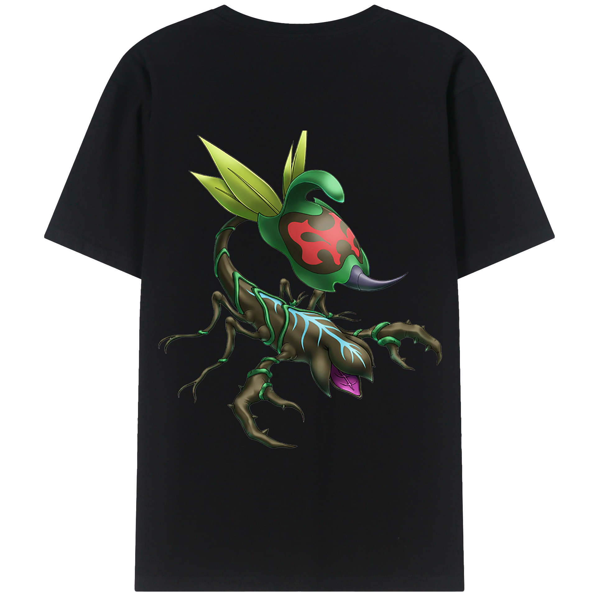 （画像用） 遊☆戯☆王 Yu-Gi-Oh! 綿100％ メンズ半袖Tシャツ（バックプリント） 通気性